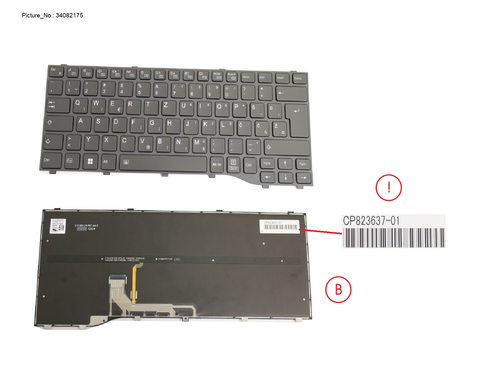 KEYBOARD BLACK W/ BL EAST EUROPE KEYBOARD BLACK W/ BL EAST EUROPE