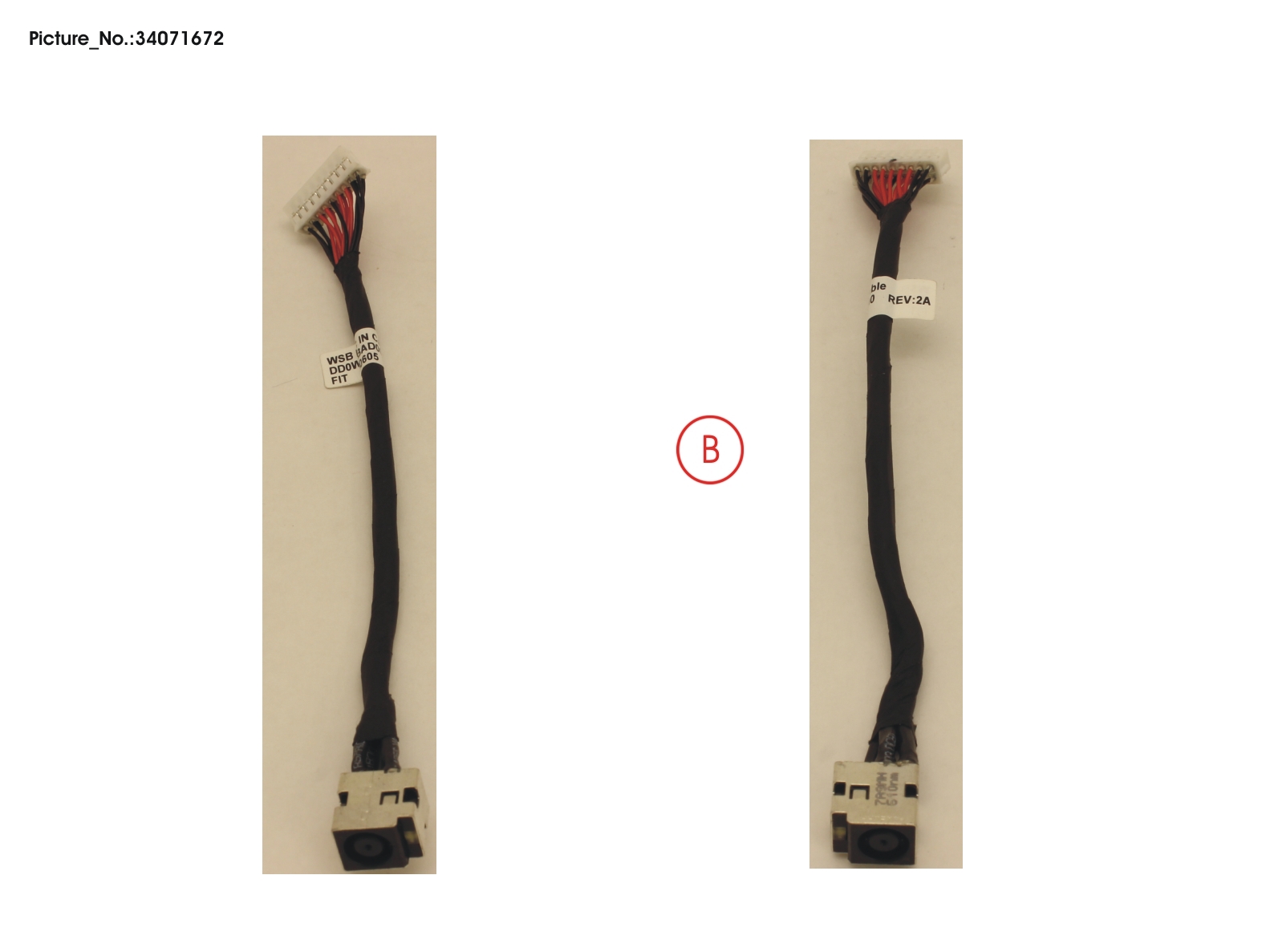 DC/IN CONNECTOR W/CABLE