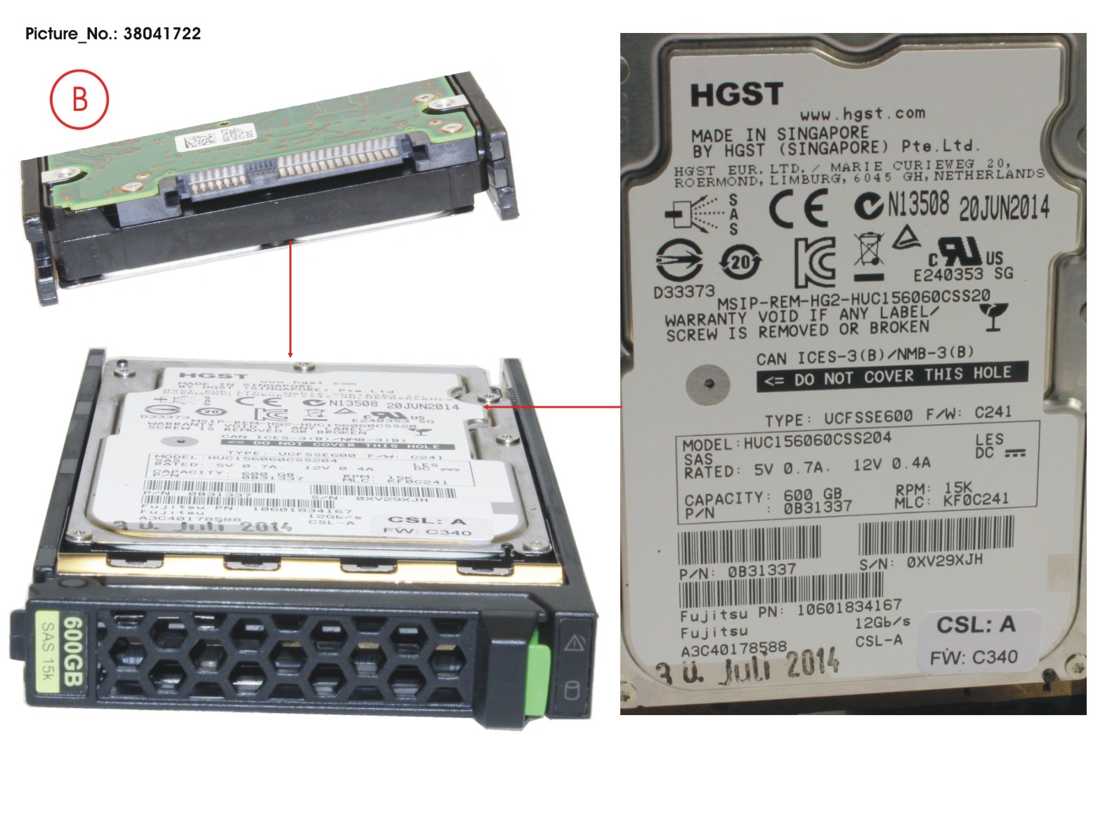 FUJITSU HD SAS 12G 600GB 15K HOT PL 2. FUJITSU HD SAS 12G 600GB 15K HOT PL 2.