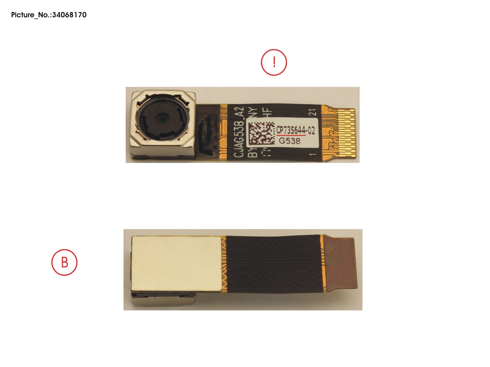 CAMERA MODULE (BACK) INCL. FPC