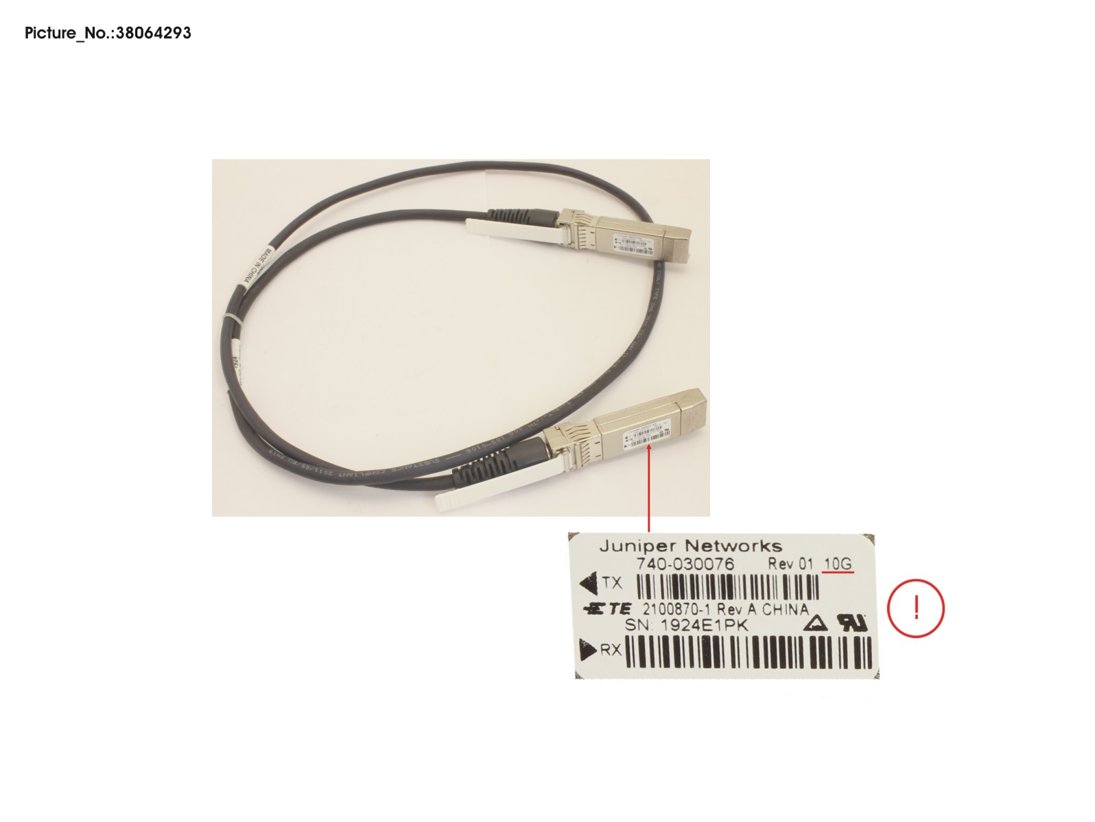 10G DIRECT ATTACHED CABLE(TWINAX 1M, 1PA 10G DIRECT ATTACHED CABLE(TWINAX 1M, 1PA