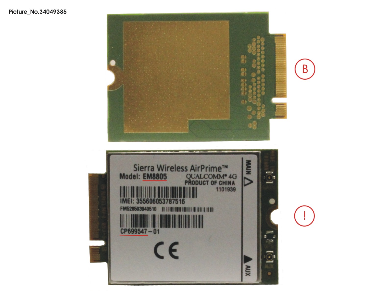 FUJITSU Ersatzteil UMTS Modul EM8805 E734 E754 E756