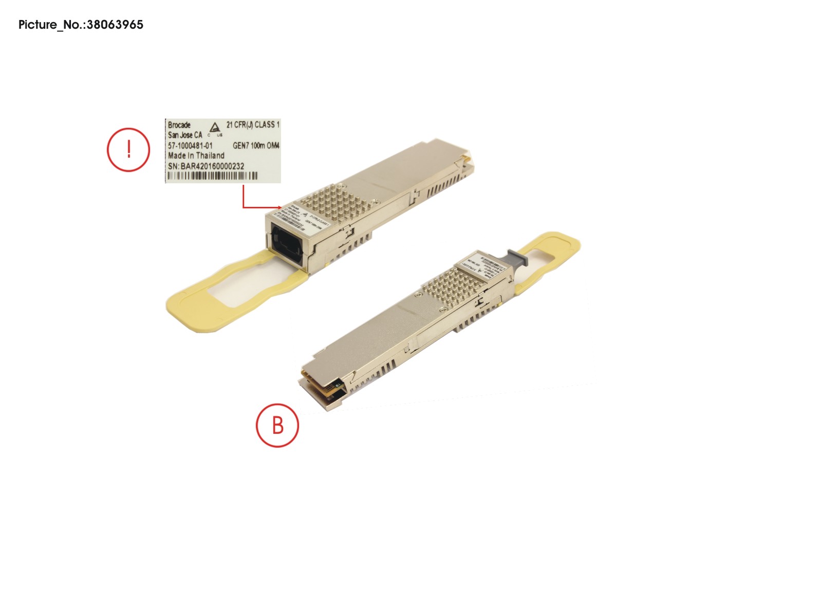 FRU, SWL, GEN 7 ICL 100M QSFP, BR,SECURE