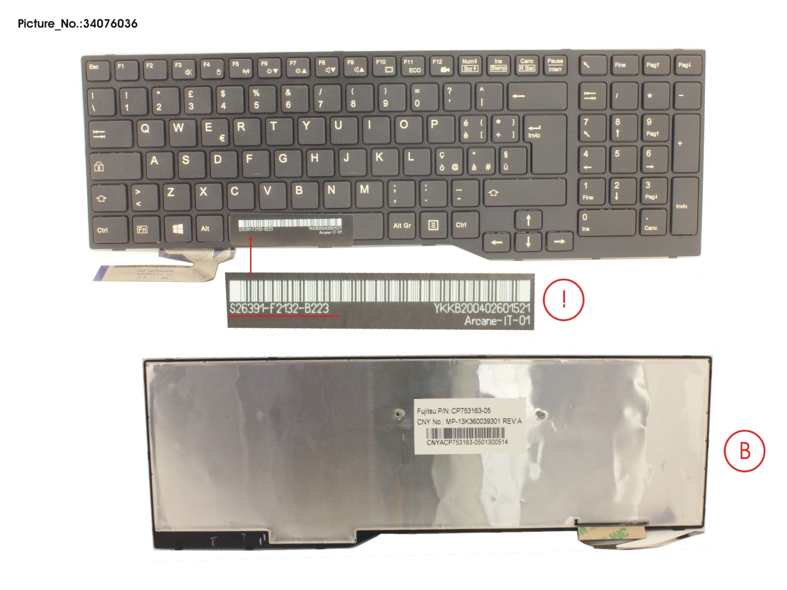 KEYBOARD ITALIAN (BLACK)