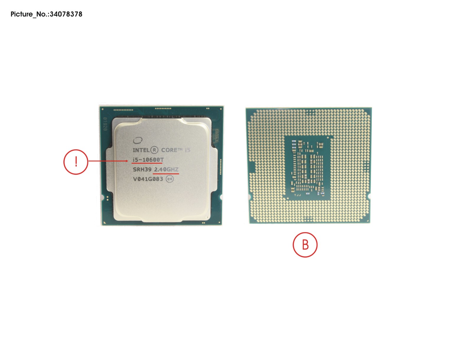 CPU INTEL CORE I5-10600T 2,4 GHZ 35W