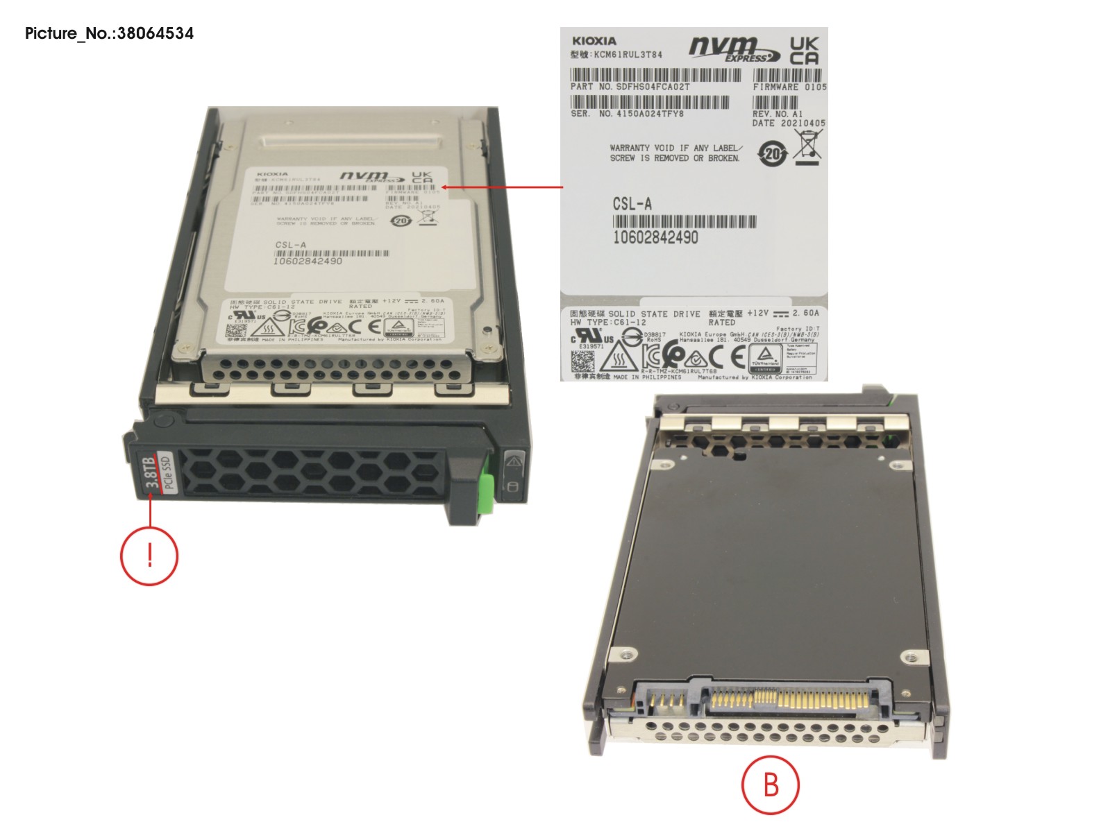 SSD PCIE4 SFF RI 3.84TB