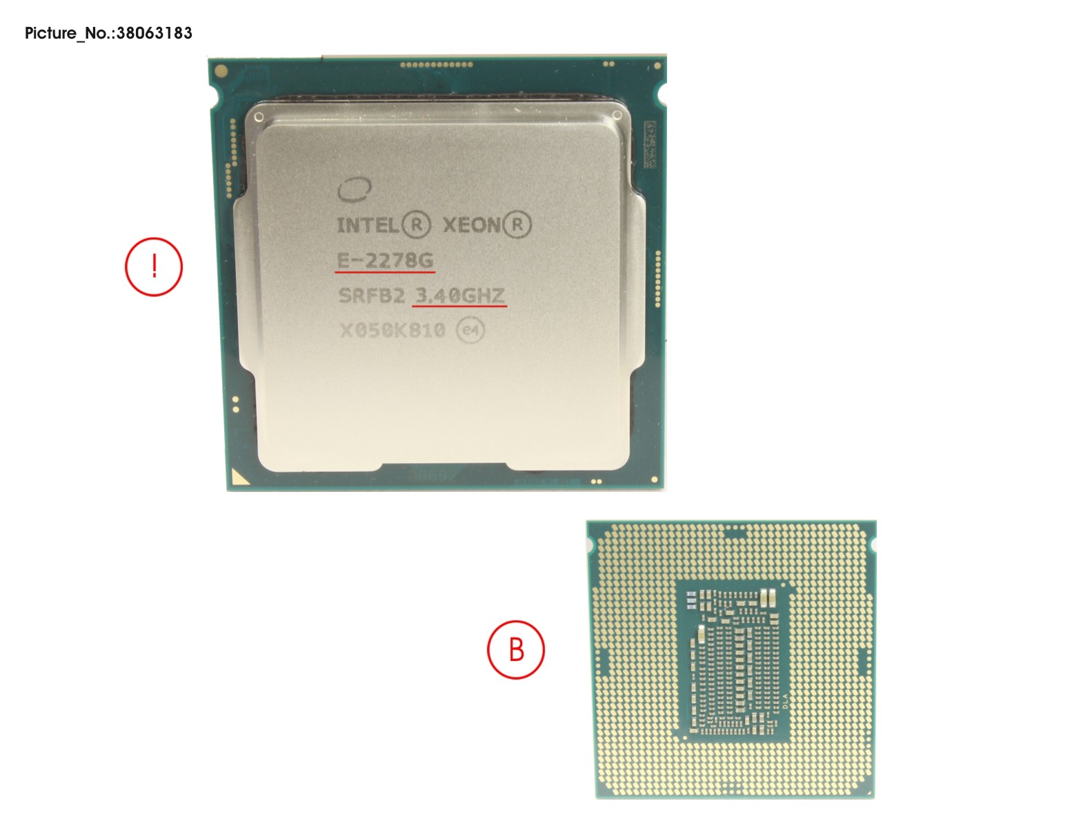 CPU XEON E-2278G 3.4GHZ 80W