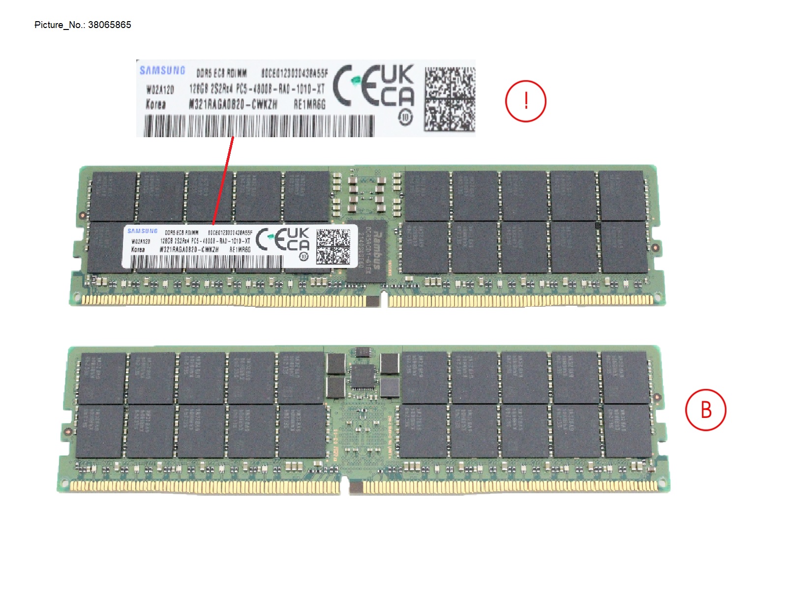 128GB (1X128GB) 4RX4 DDR5-4800 3DS ECC