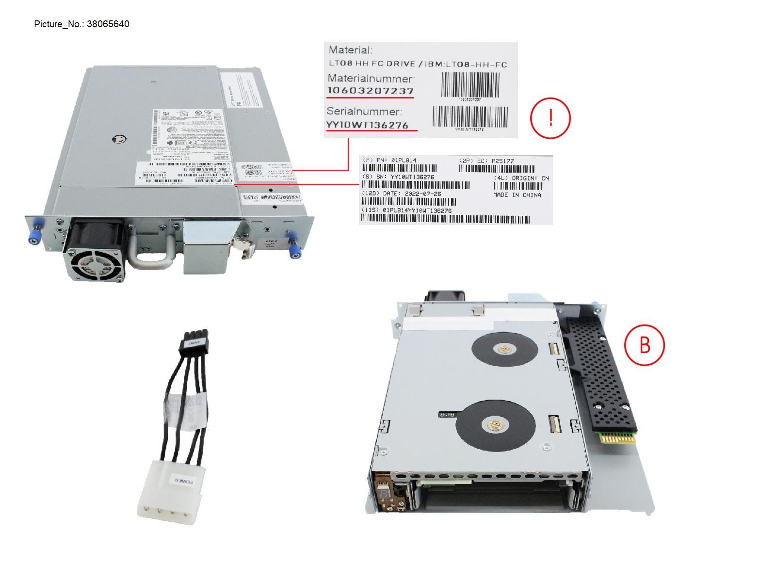 LTO-8 HH FC 8GB TAPE DRIVE