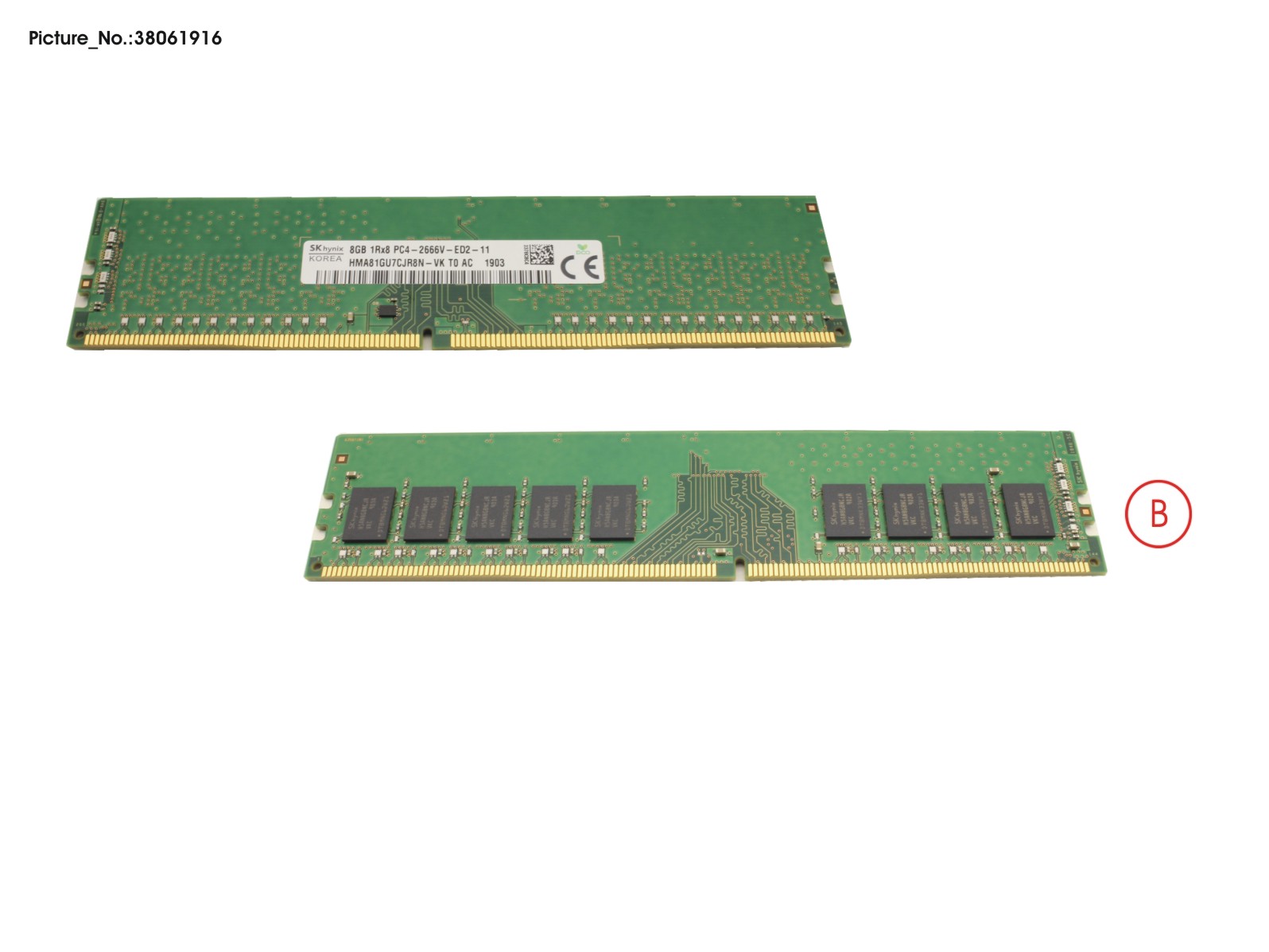 MEMORY 8GB DDR4-2666 ECC