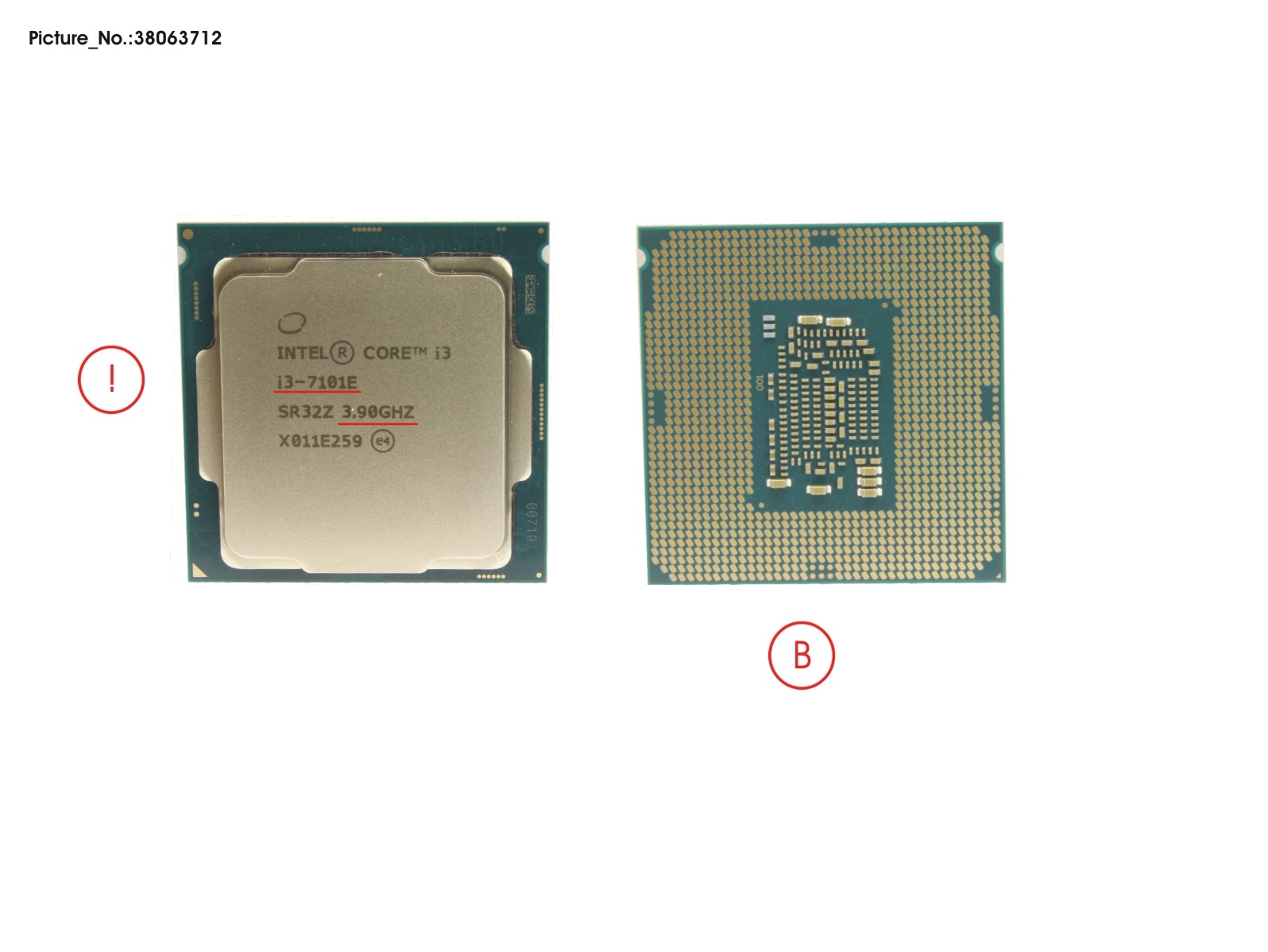 FUJITSU CPU CORE I3-7101E