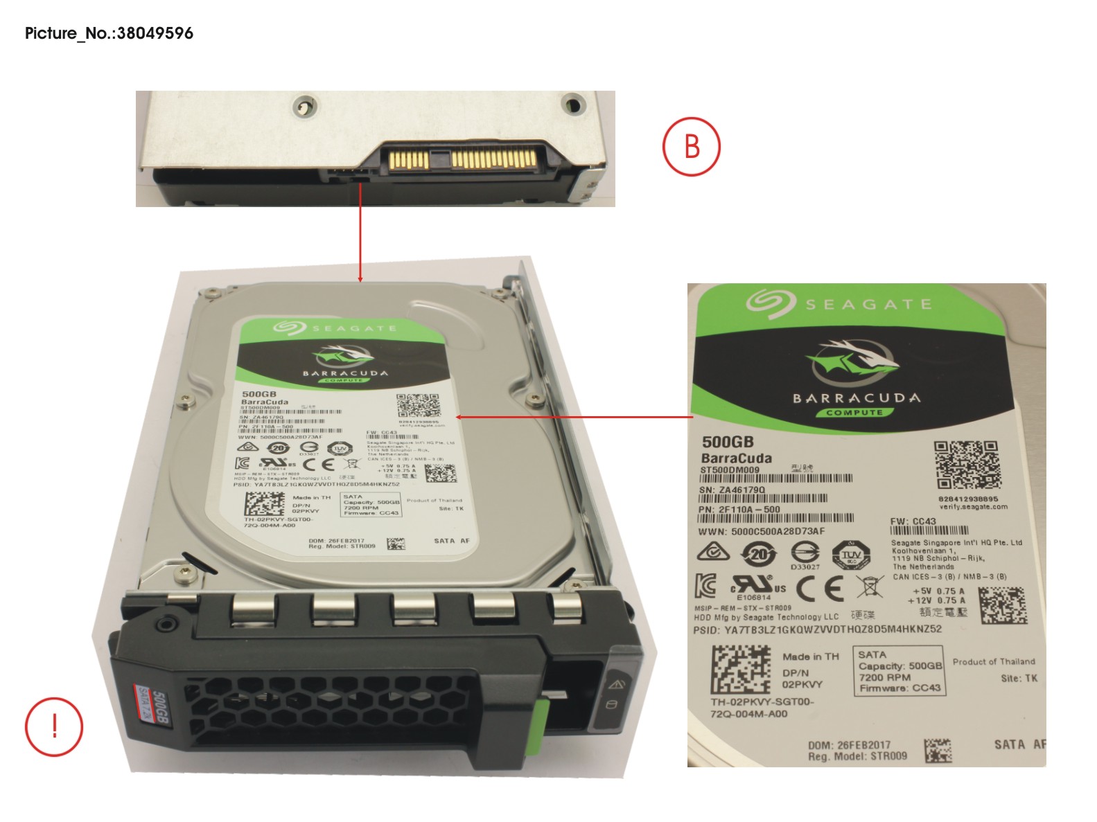 FUJITSU HD SATA 6G 500GB 7.2K HOT PL 3.5  ECO