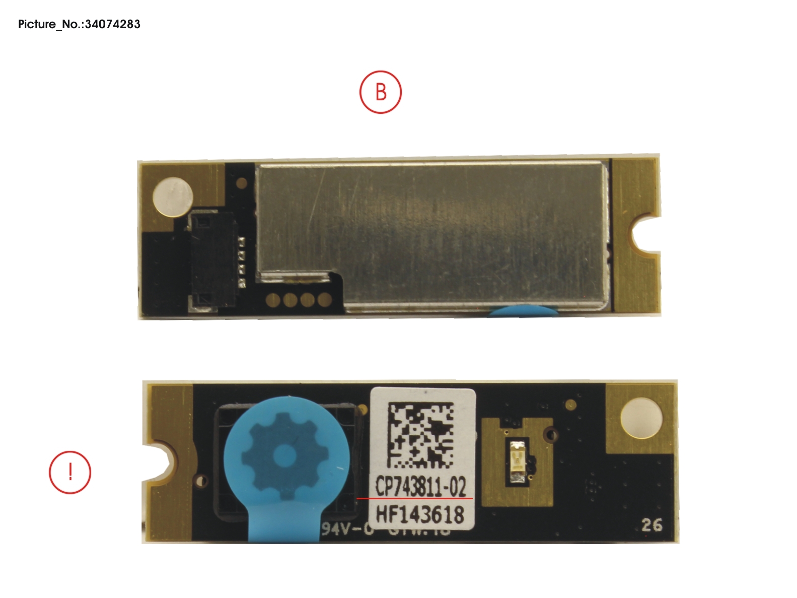 FUJITSU CAMERA MODULE (FRONT)