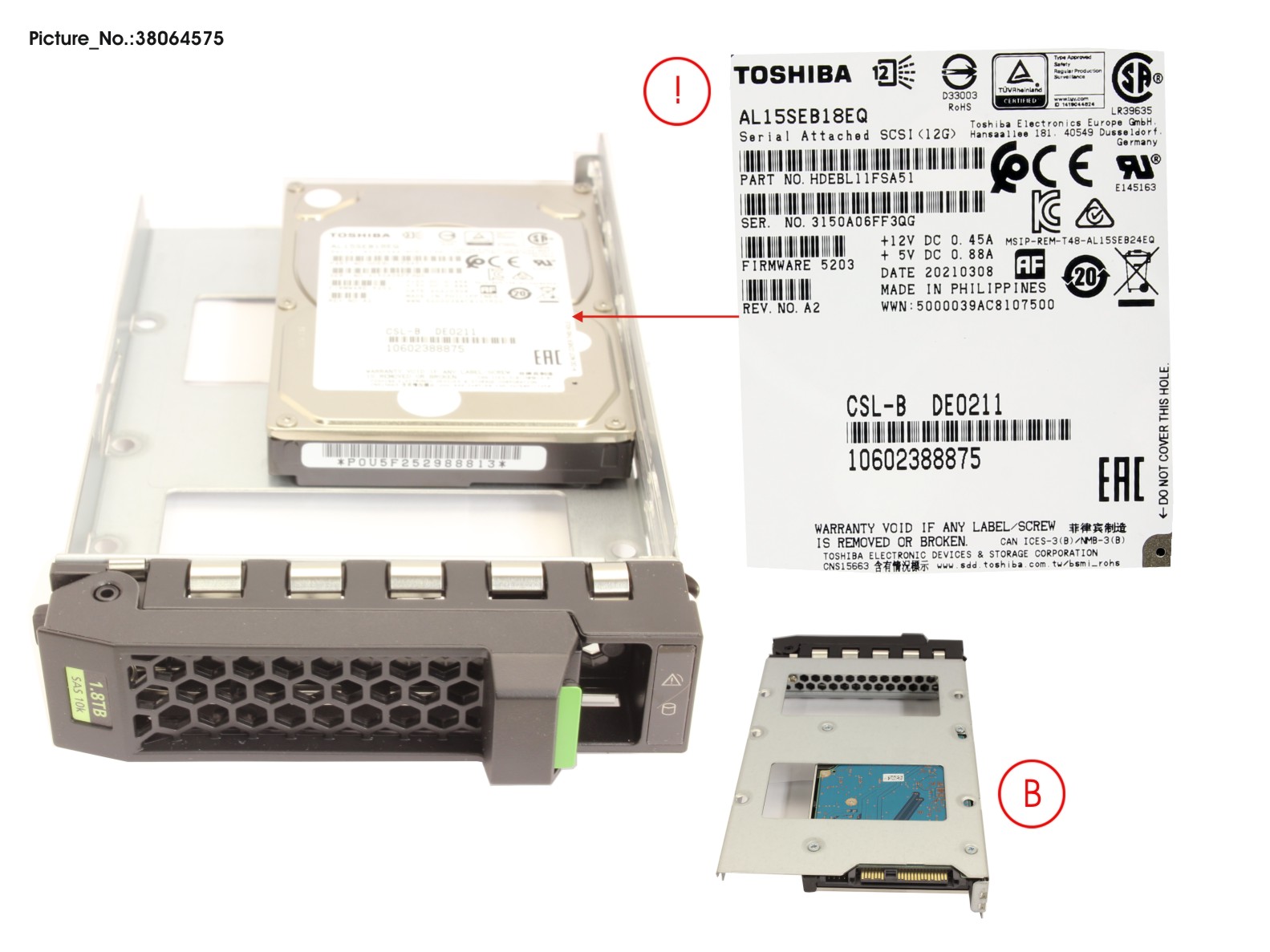 HD SAS 12G 1800GB 10K LFF 512E HP EP