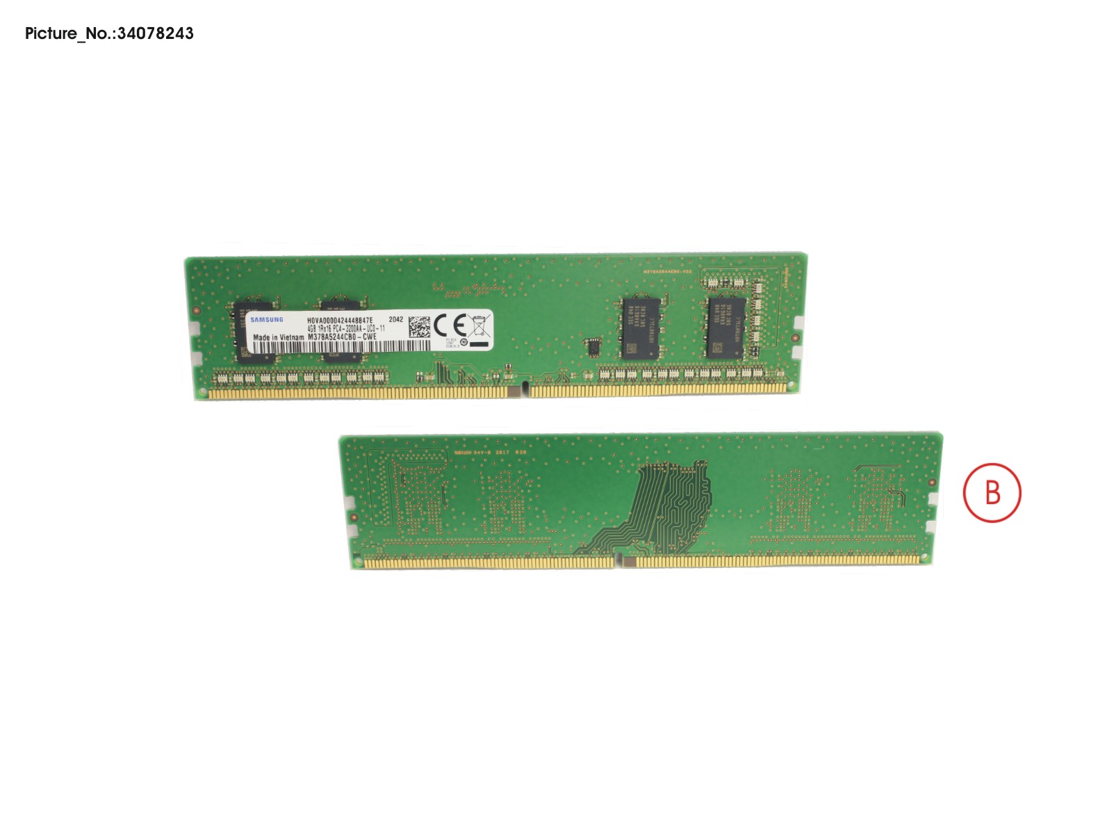 MEMORY 4GB DDR4-2933 UNB