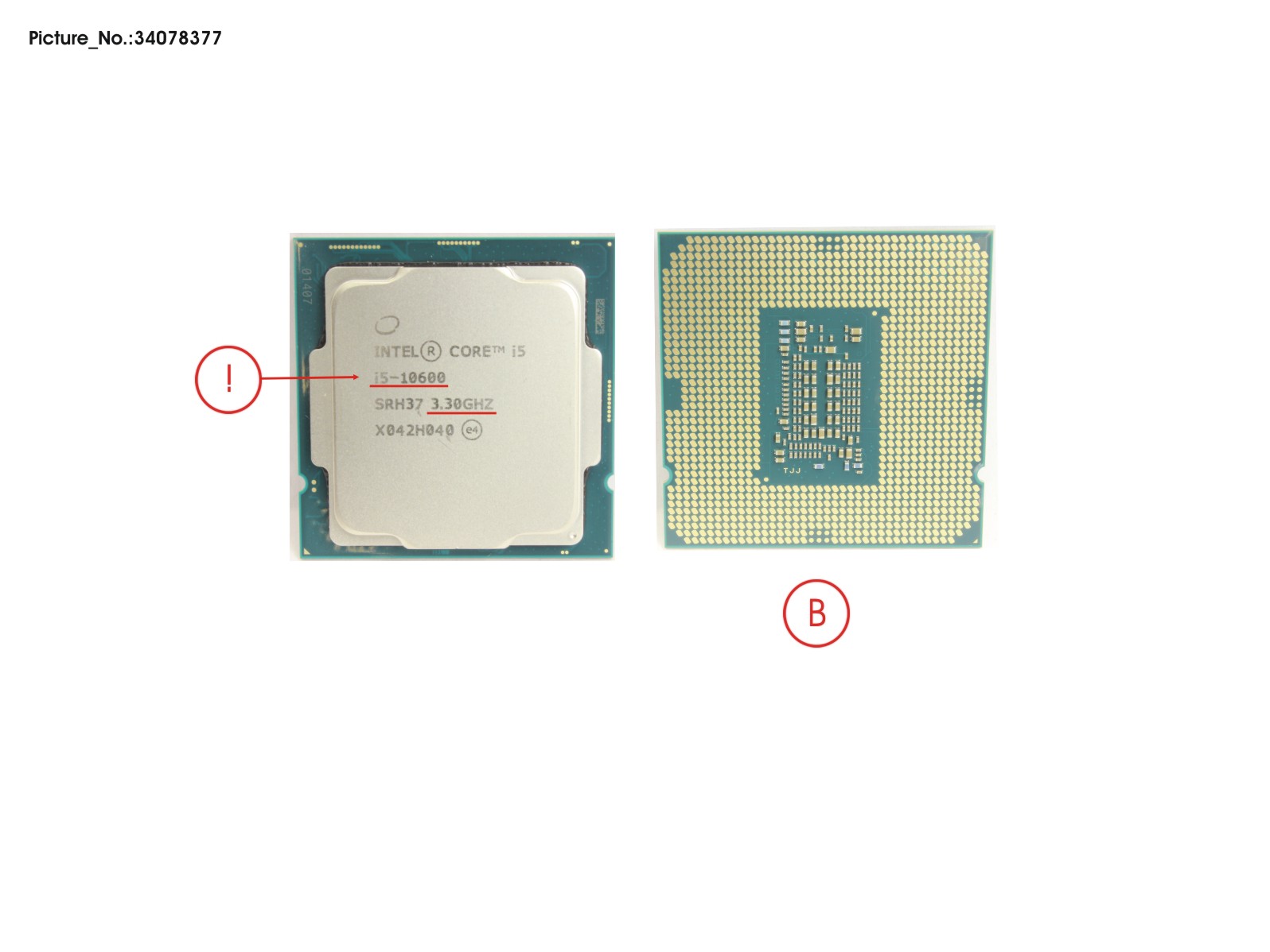 CPU INTEL CORE I5-10600 3,3 GHZ 65W