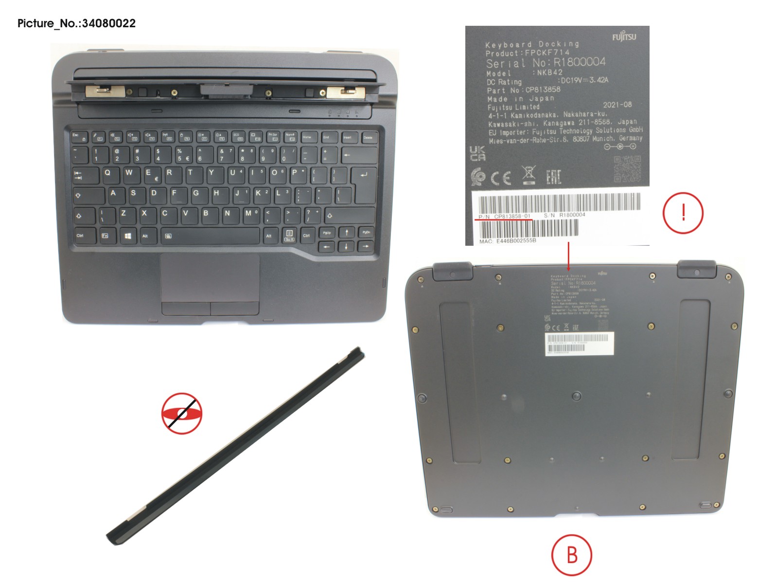 KEYBOARD DOCKING US W/ BL, UKCA