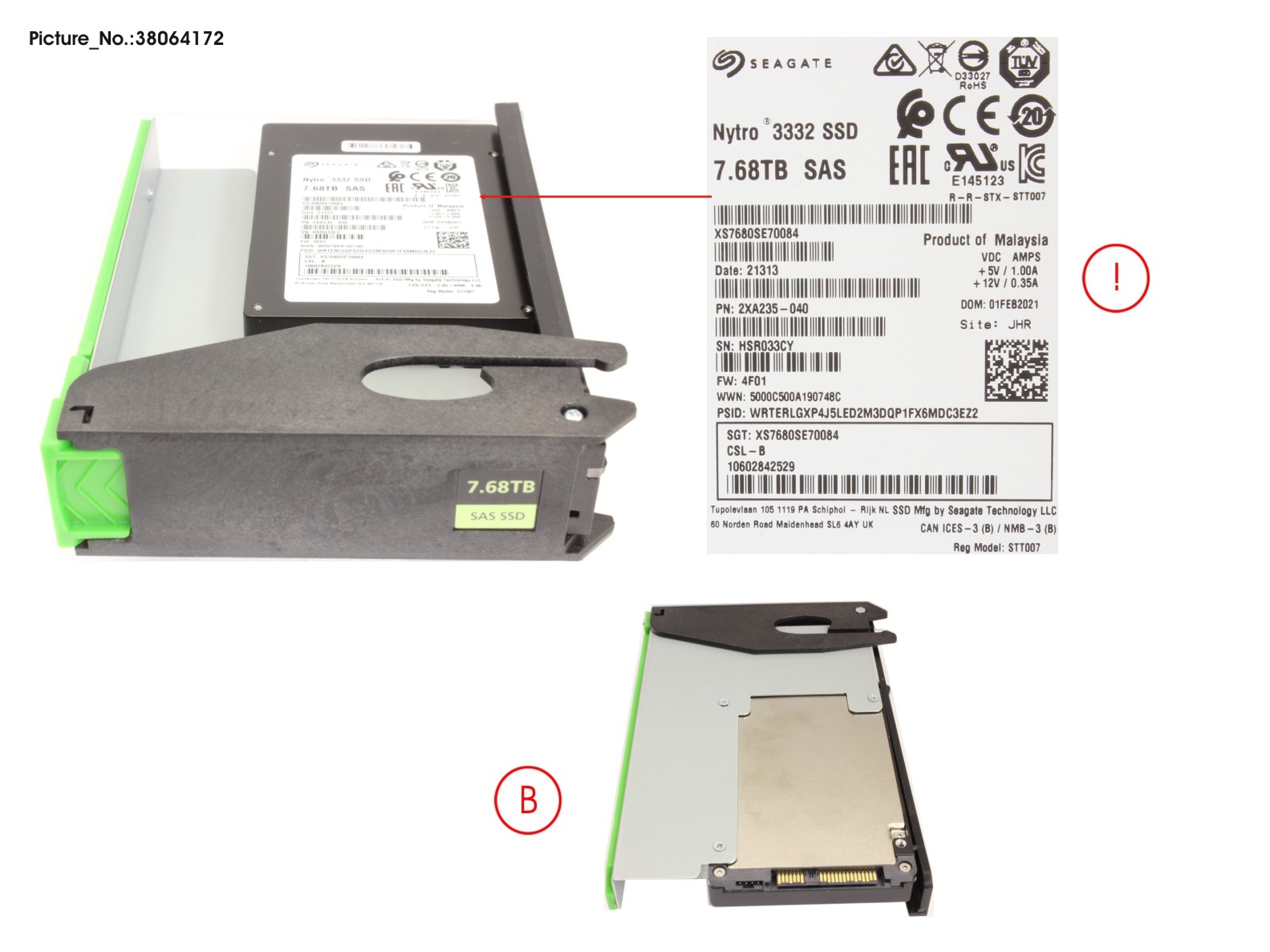 JX60 S2 TLC SSD 7.68TB RI