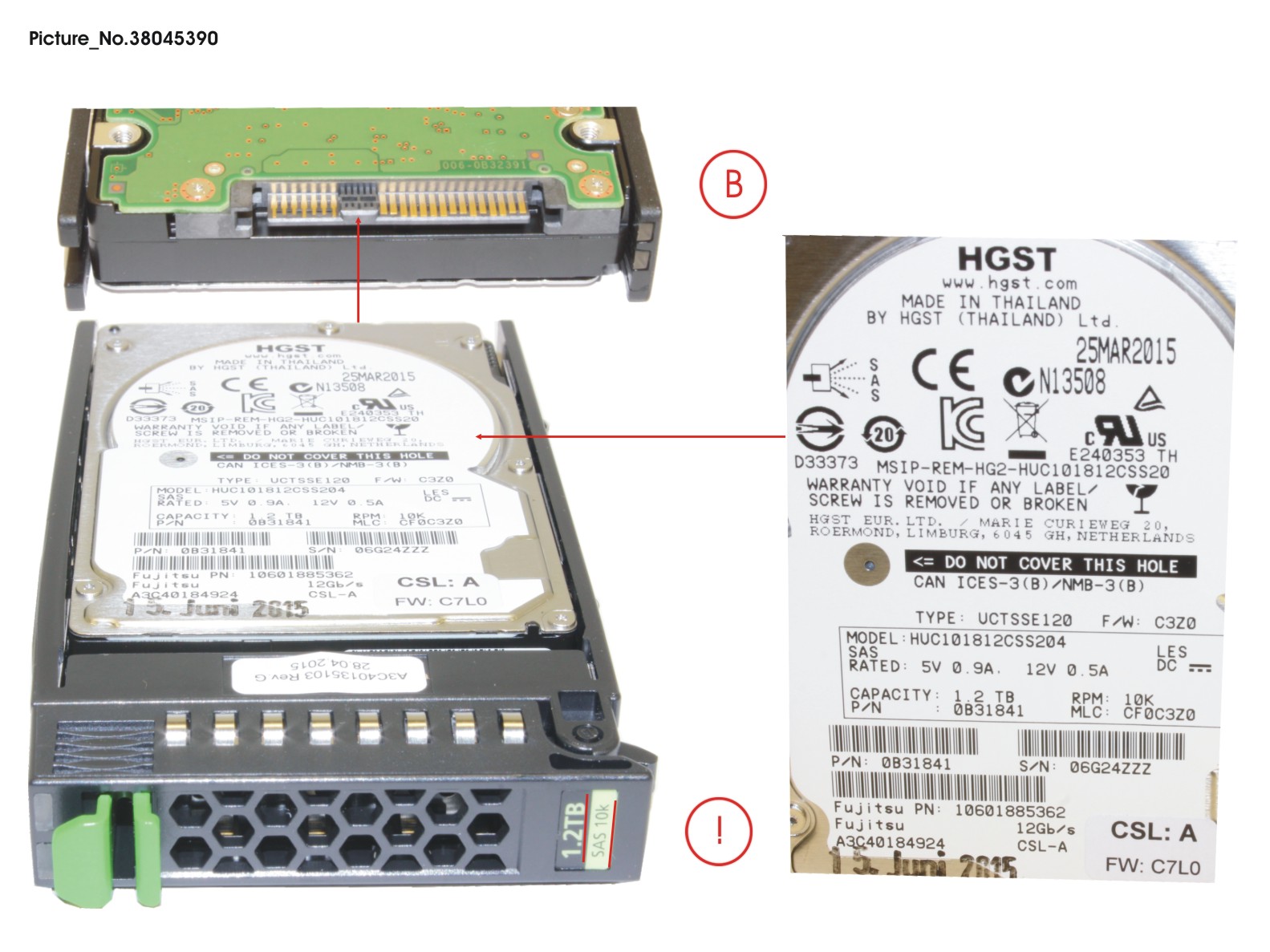 FUJITSU HD SAS 12G 1.2TB 10K 512N HOT PL 2.5  EP