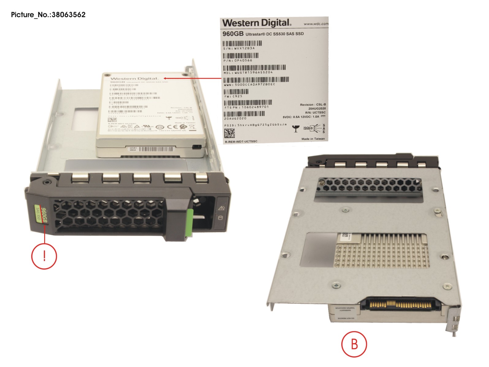 SSD SAS 12G 960GB RI SFF IN LFF NEXPDES