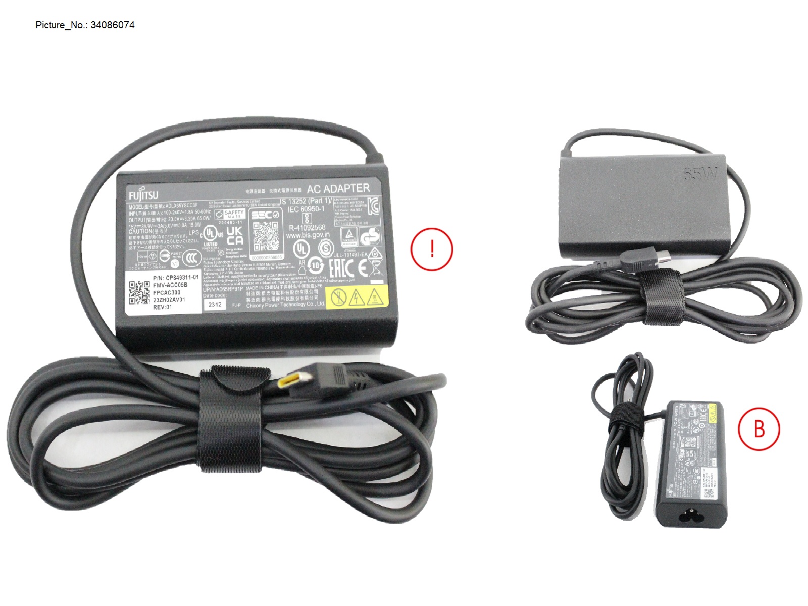 AC-ADAPTER 19V 65W (3PIN, TYPE-C) UKCA AC-ADAPTER 19V 65W (3PIN, TYPE-C) UKCA
