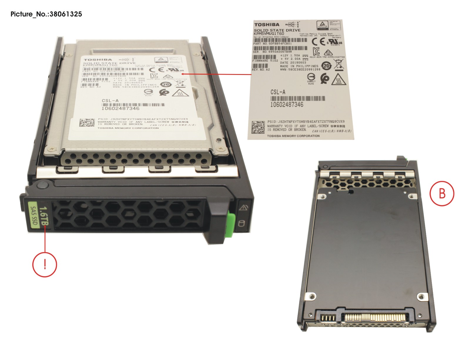 SSD SAS SED 12G 1.6TB WRITE-INT 2.5 H-P