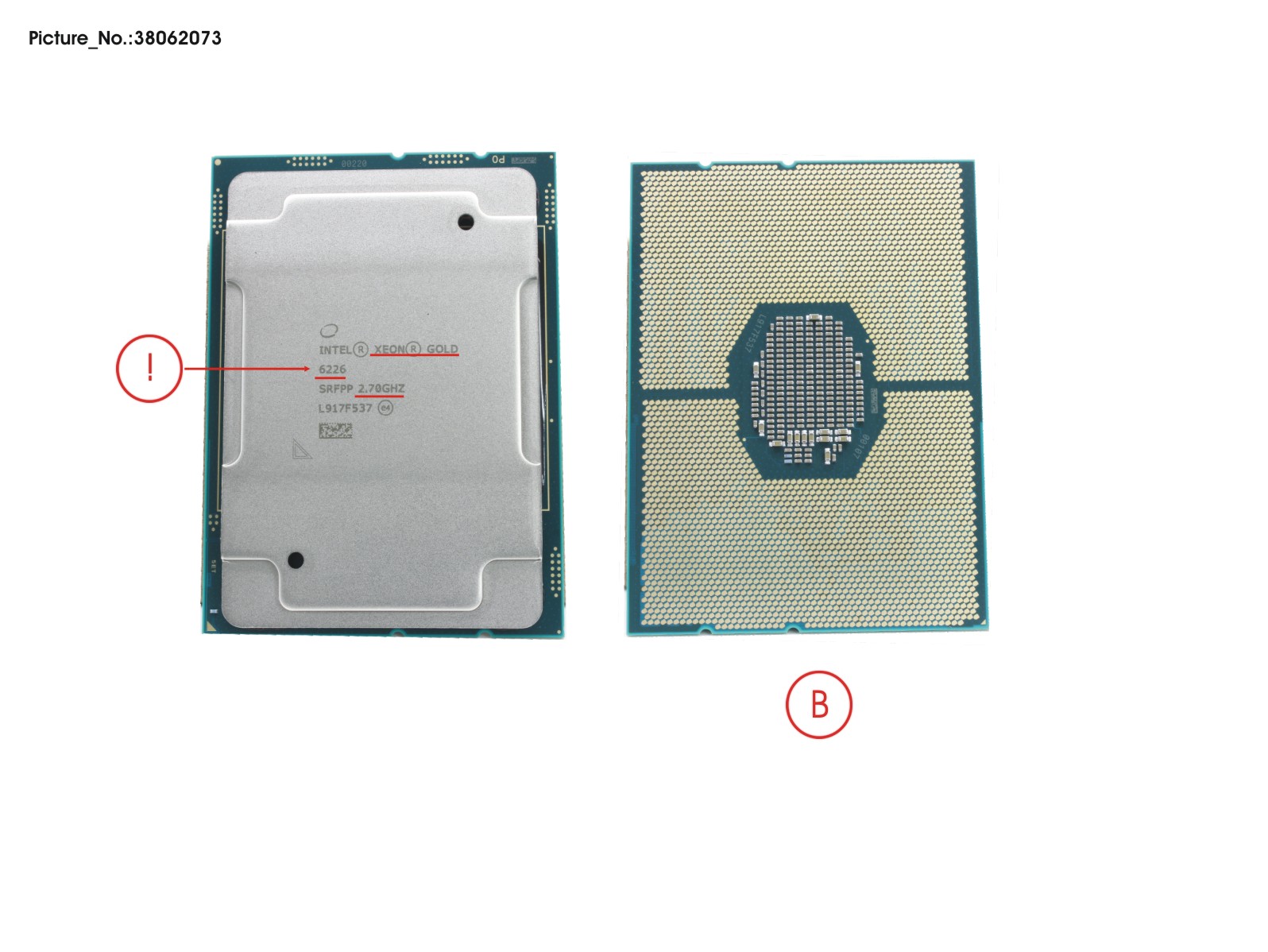 CPU INTEL XEON GOLD 6226 - 2700 125W