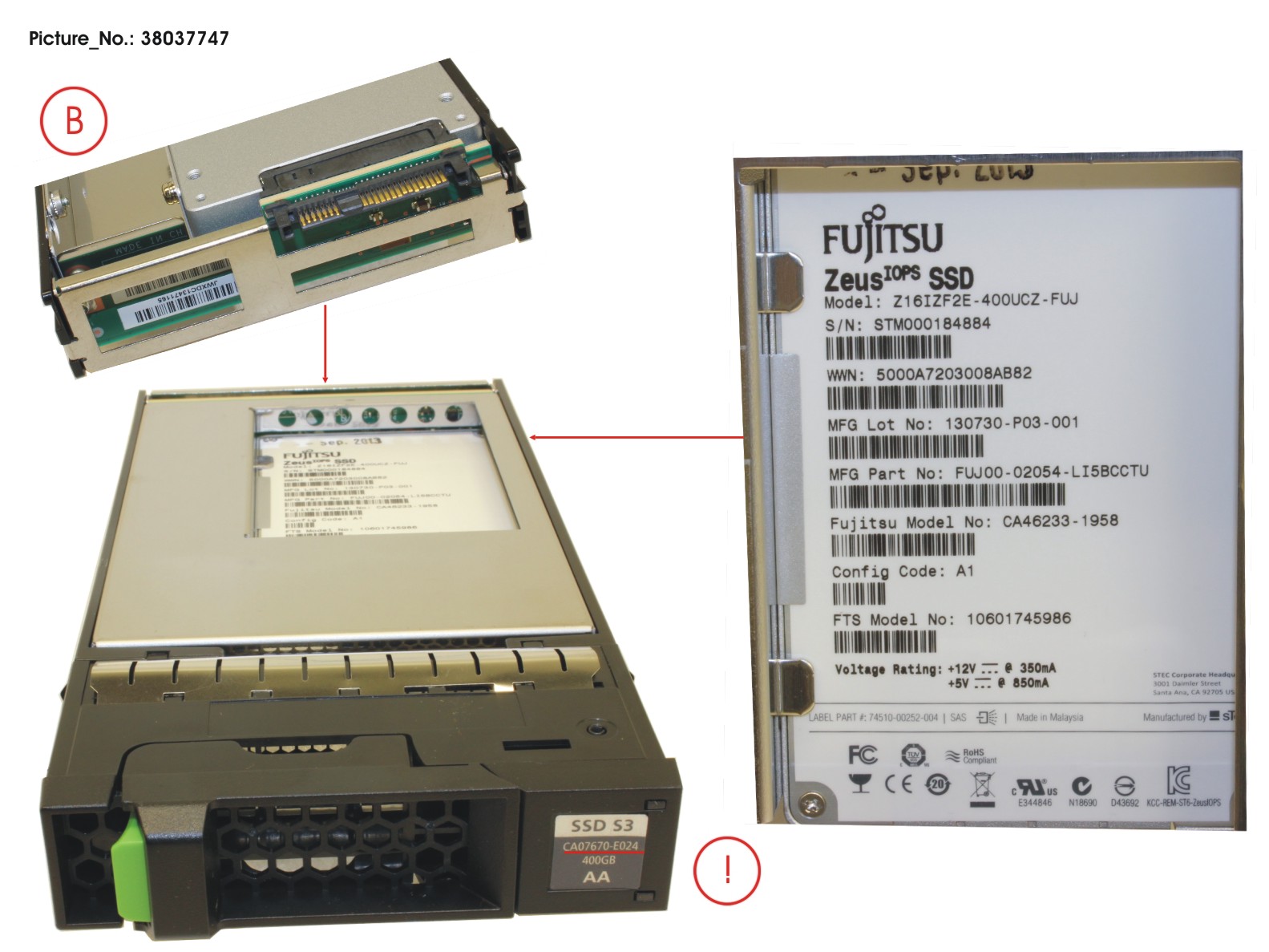 DX S3 SSD MLC 3.5 400GB X1