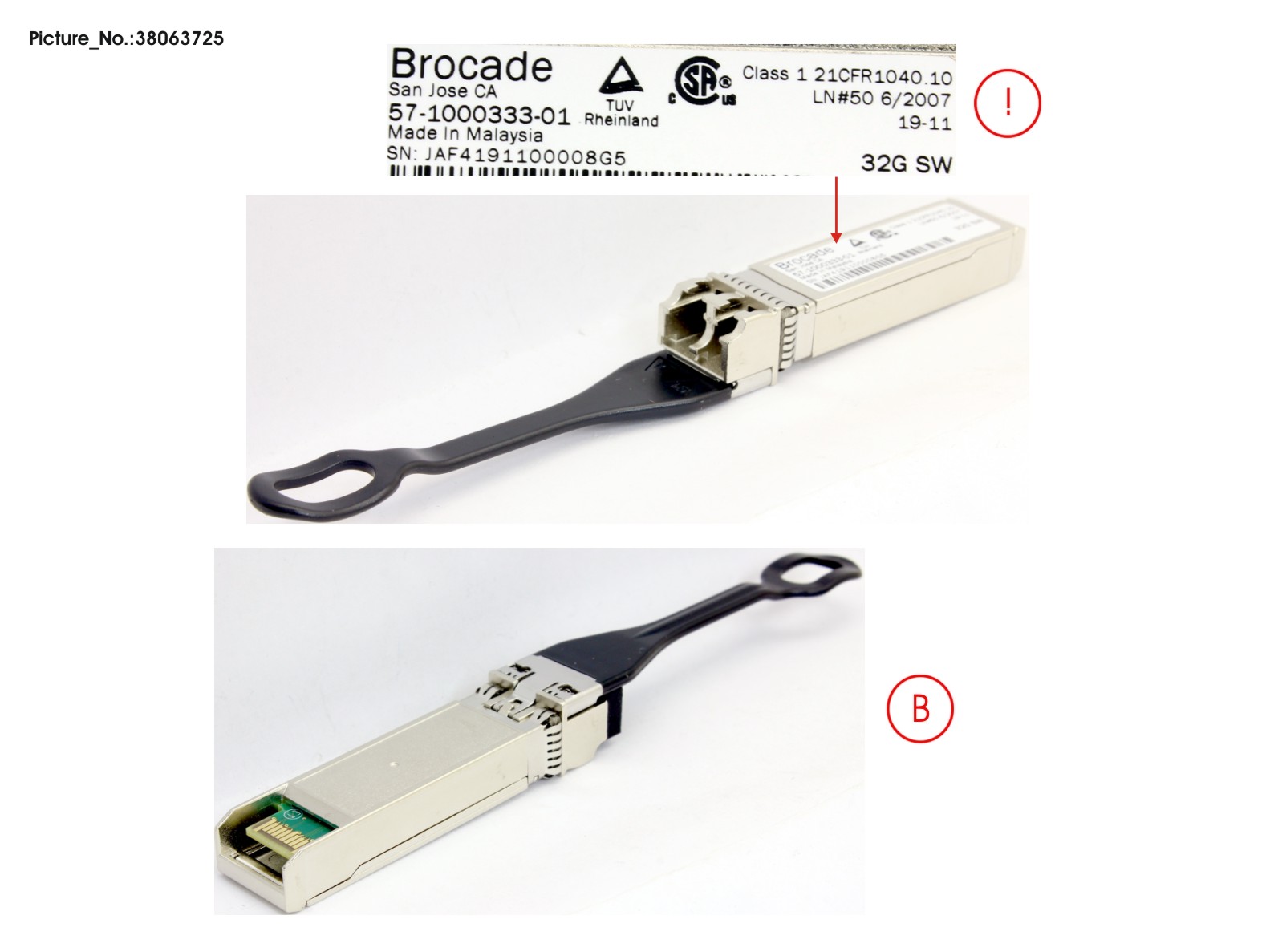 SFP+, SWL(MMF), 32GB/S, 1-PACK