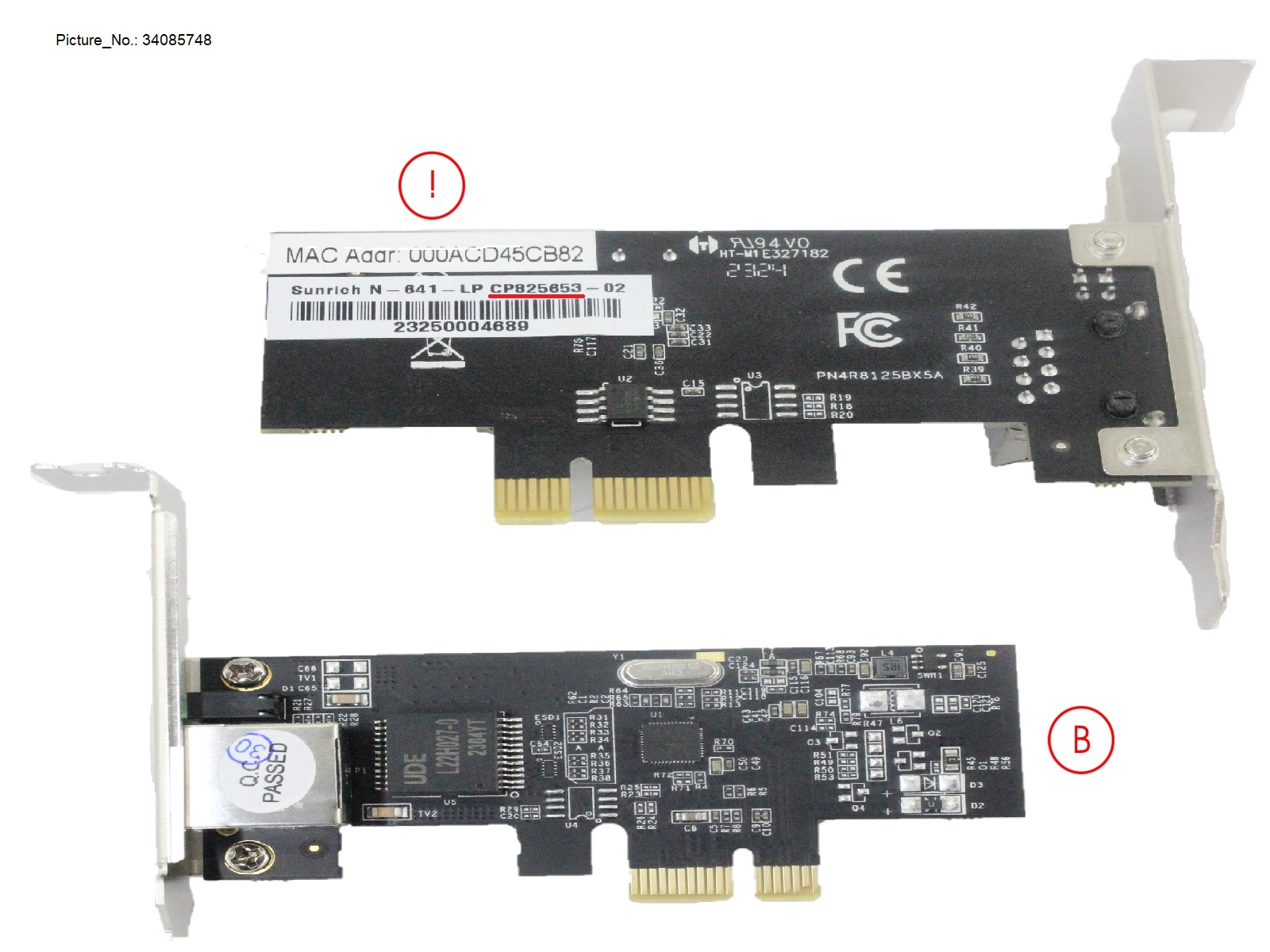 LAN CONTROLLER 2.5G PCIEX1 LP