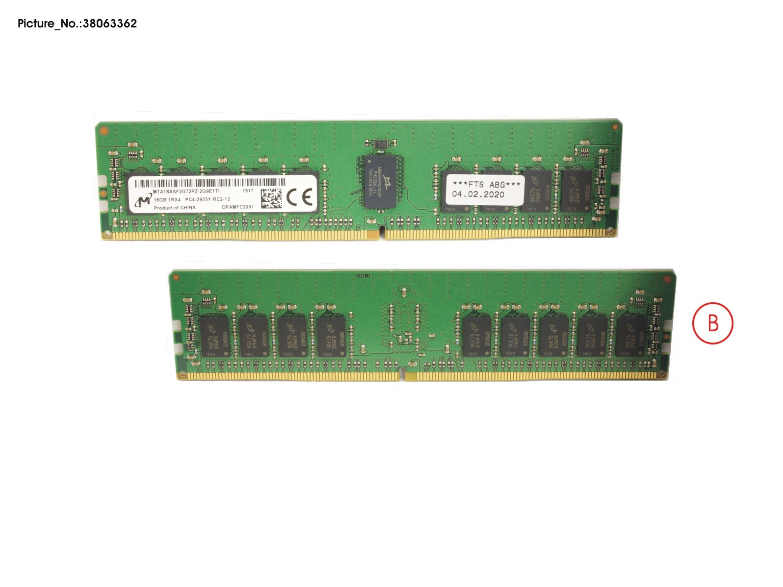 16GB 1RX4 DDR4-2933 R ECC
