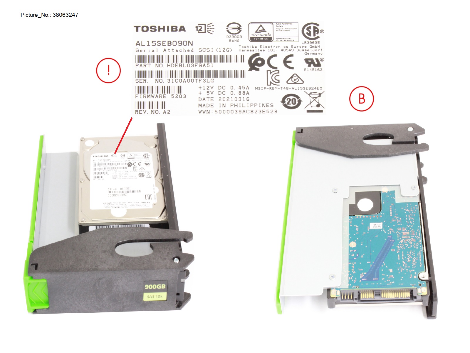 JX60 S2 HD SAS 900GB 10K 12G 512N