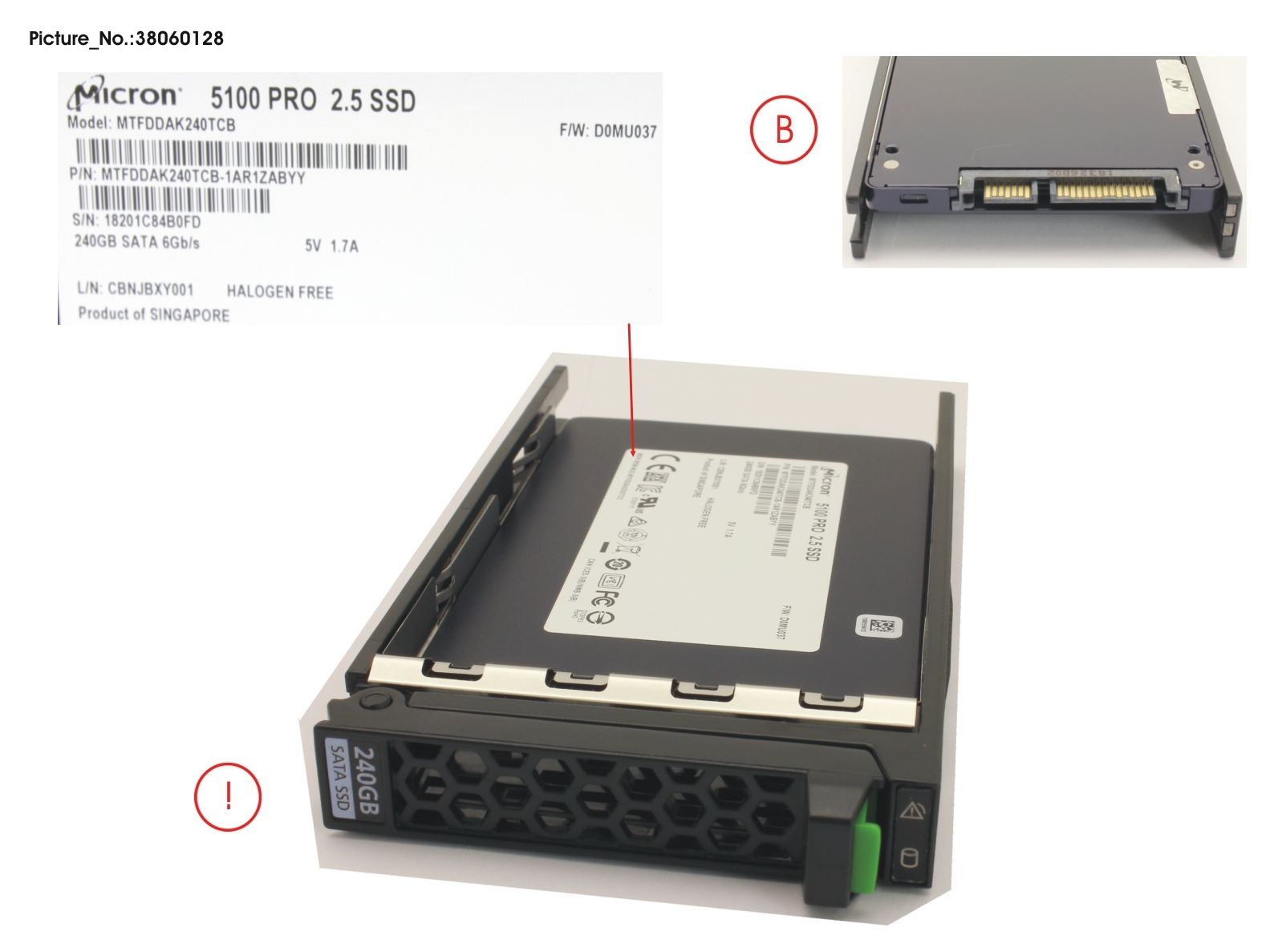 FUJITSU SSD SATA 6G 240GB READ-INT. 2.5  H-P EP