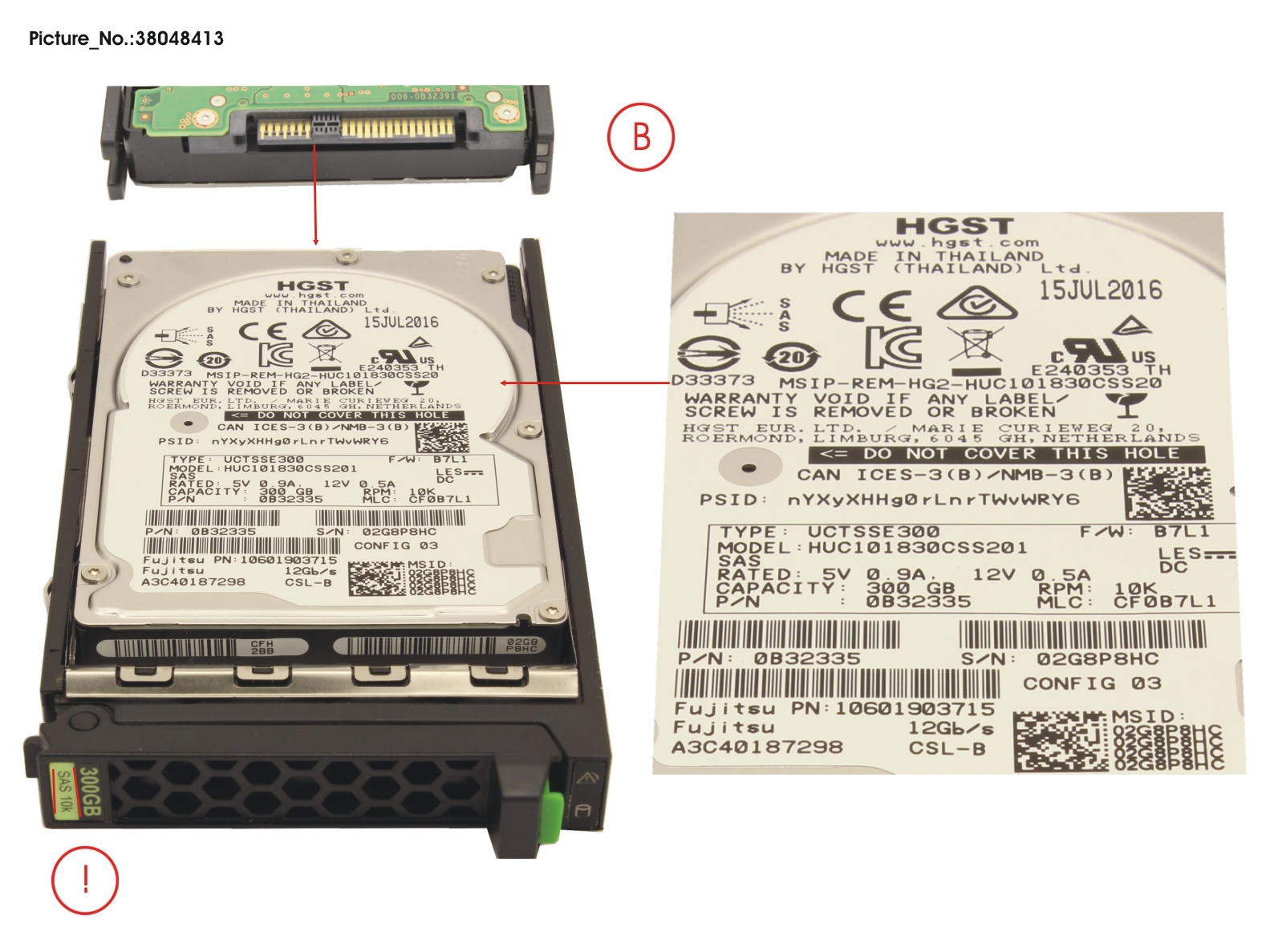 HD SAS 12G 300GB 10K 512N SED H-PL 2.5