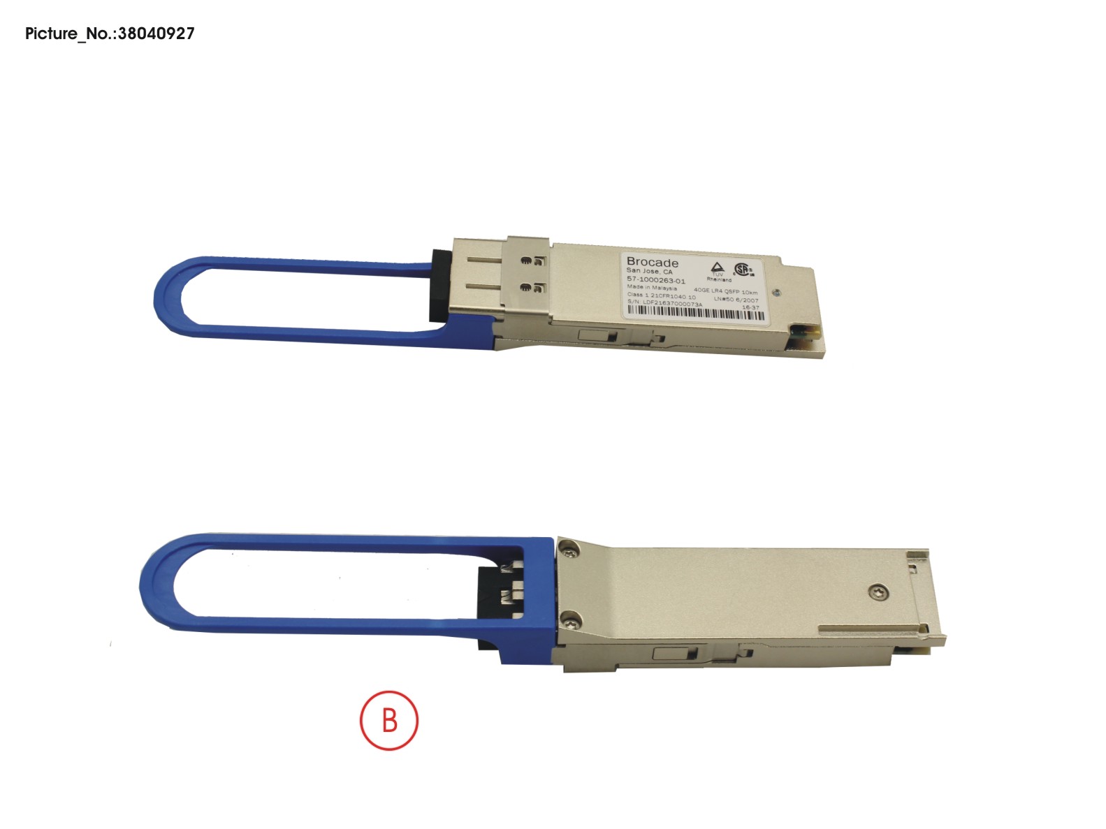 40GBASE-LR4 QSFP+ MODULE (BROCADE) 40GBASE-LR4 QSFP+ MODULE (BROCADE)