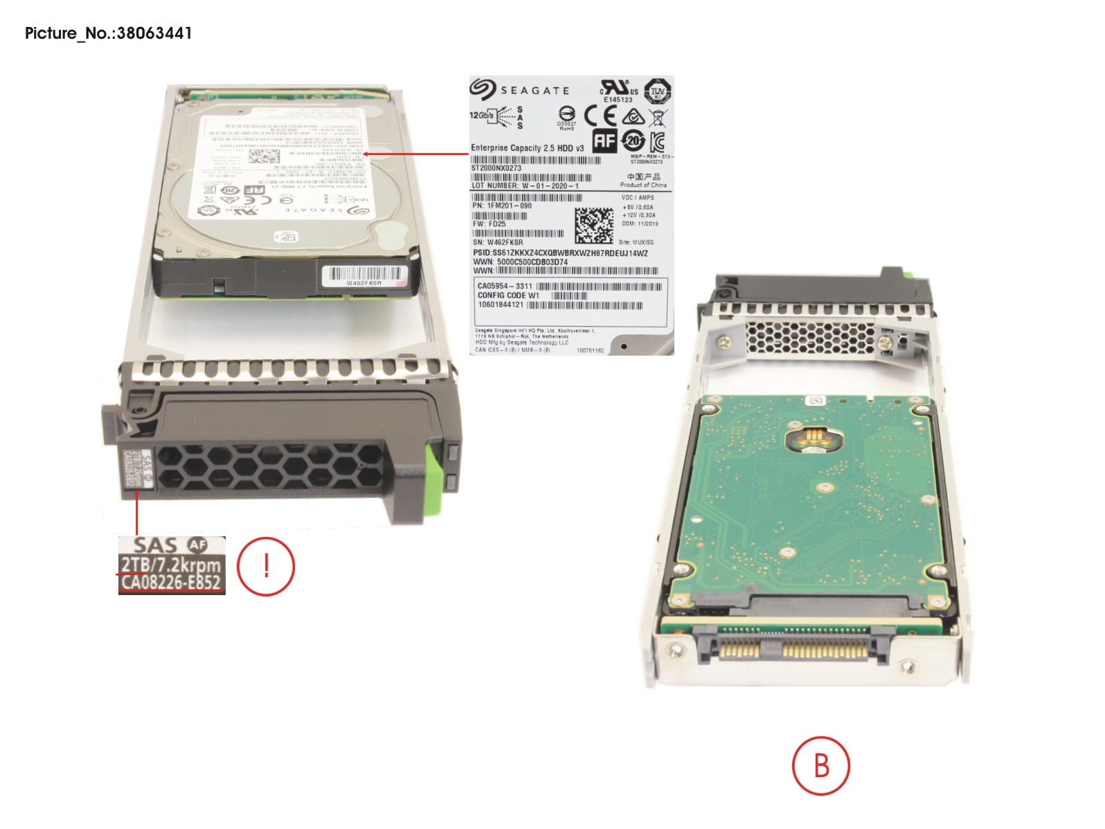 DX S3/S4 HD DRIVE 2.5 2.0TB 7.2K