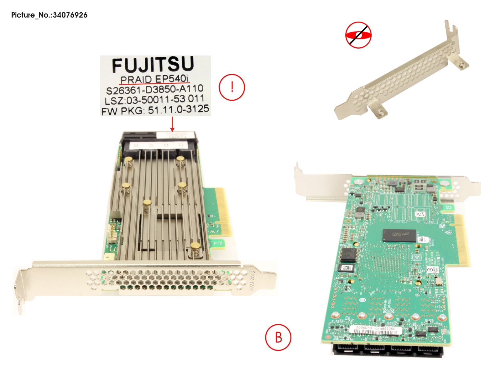 FUJITSU PRAID EP540I FH/LP