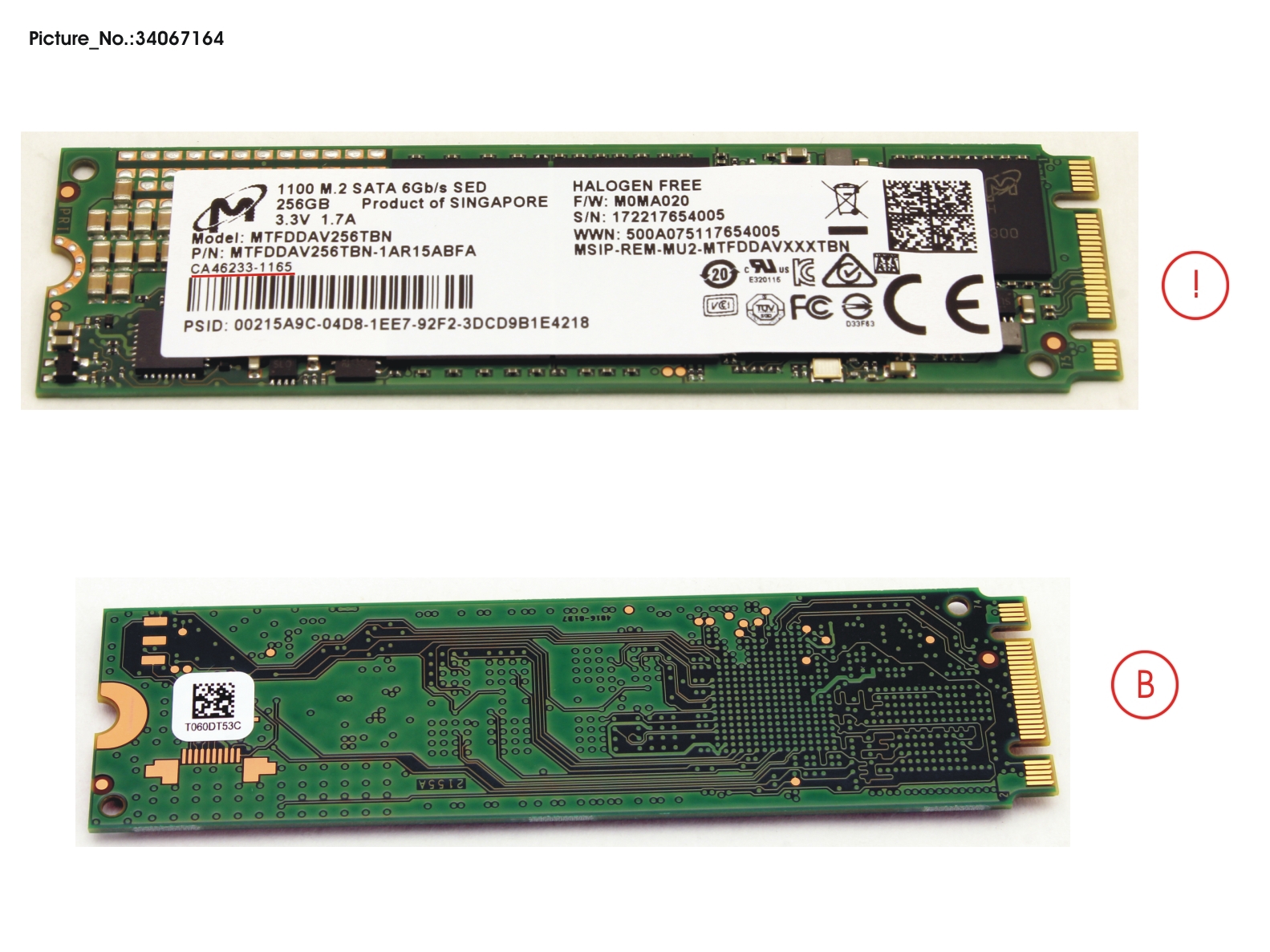 SSD S3 M.2 2280 MOI 1100 256GB(OPAL)