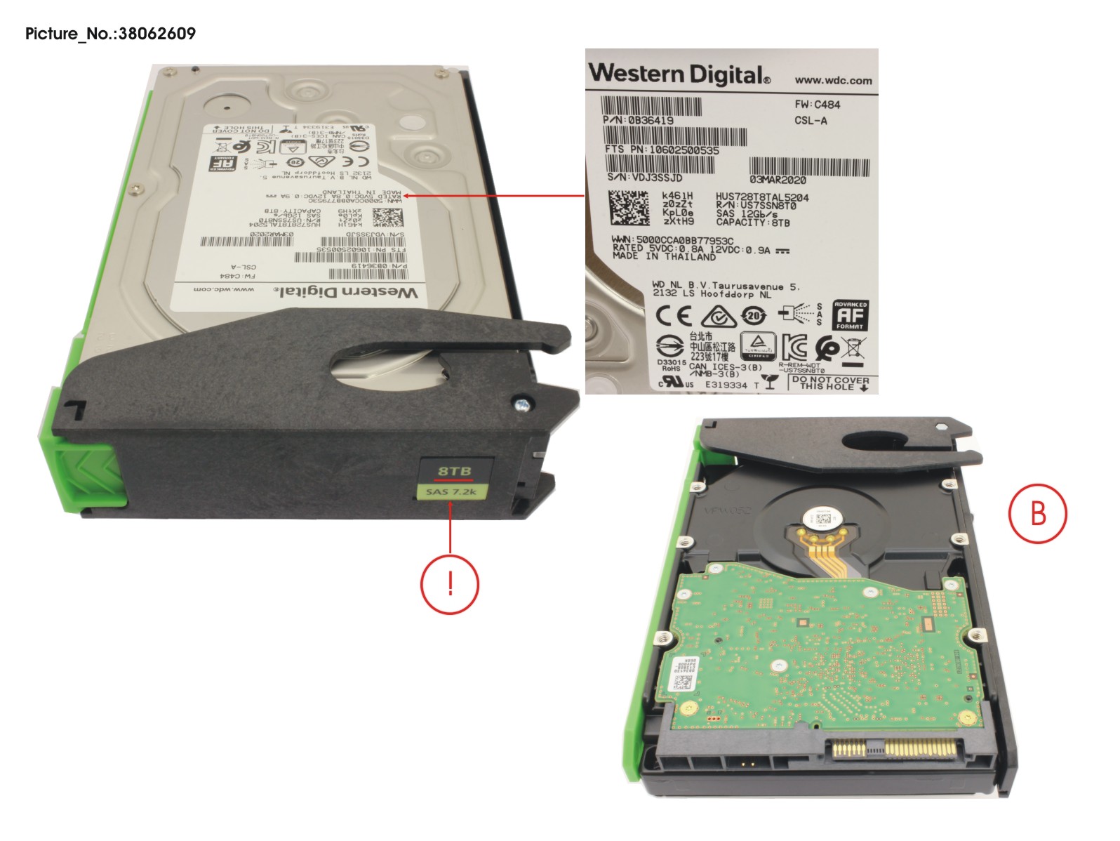 JX60 S2 HD SAS 8TB 7K2 12G 512E