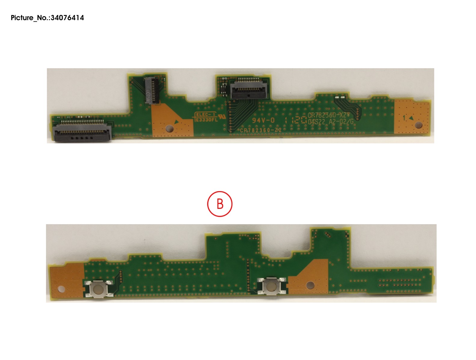 FUJITSU SUB BOARD, TP BUTTONS