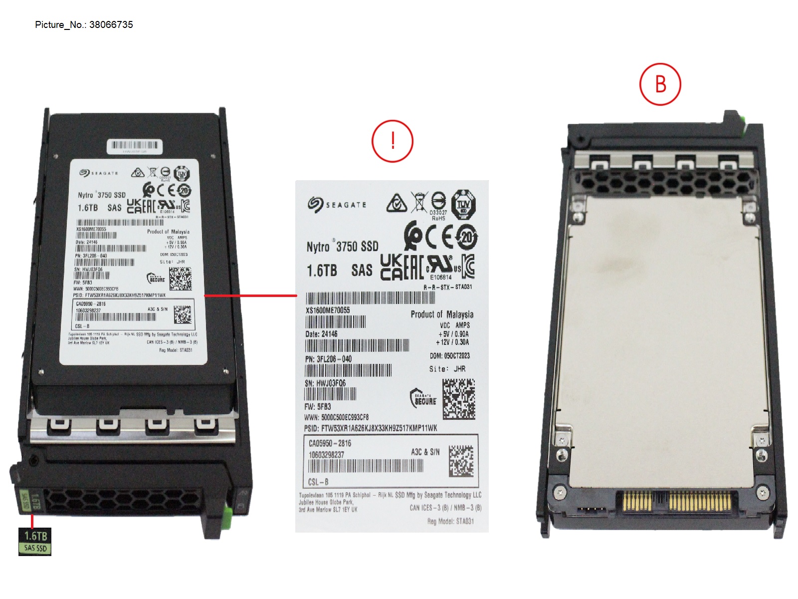 SSD SAS 12G WI 1.6TB SED IN SFF SLIM