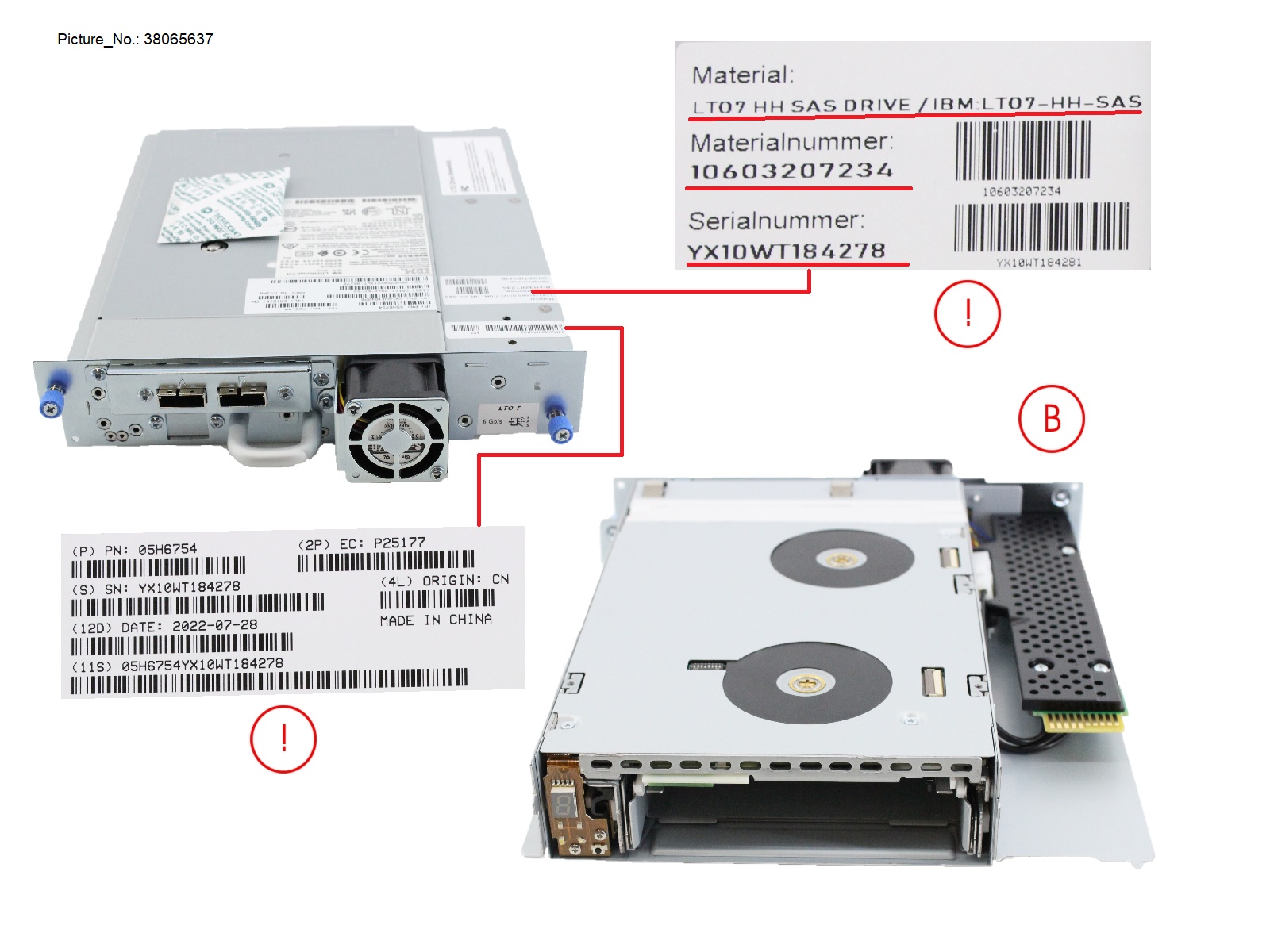 LTO-7 HH SAS 6GB TAPE DRIVE