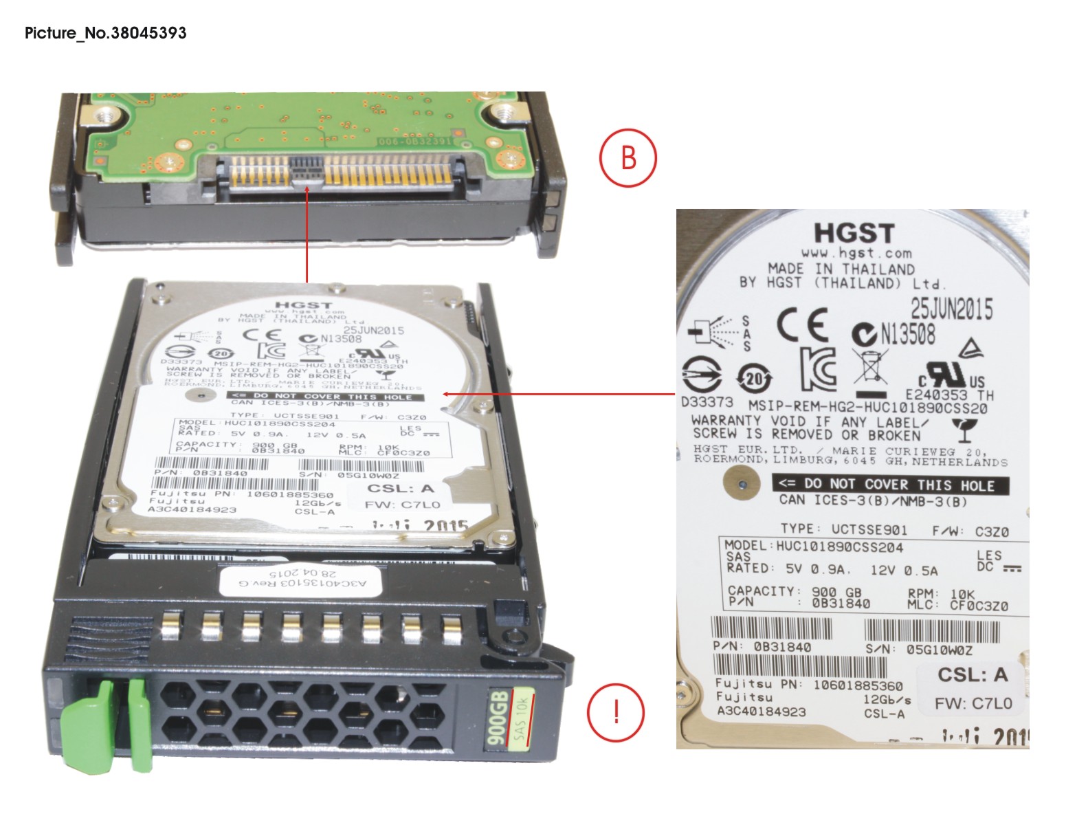 HD SAS 12G 900GB 10K 512N HOT Plug