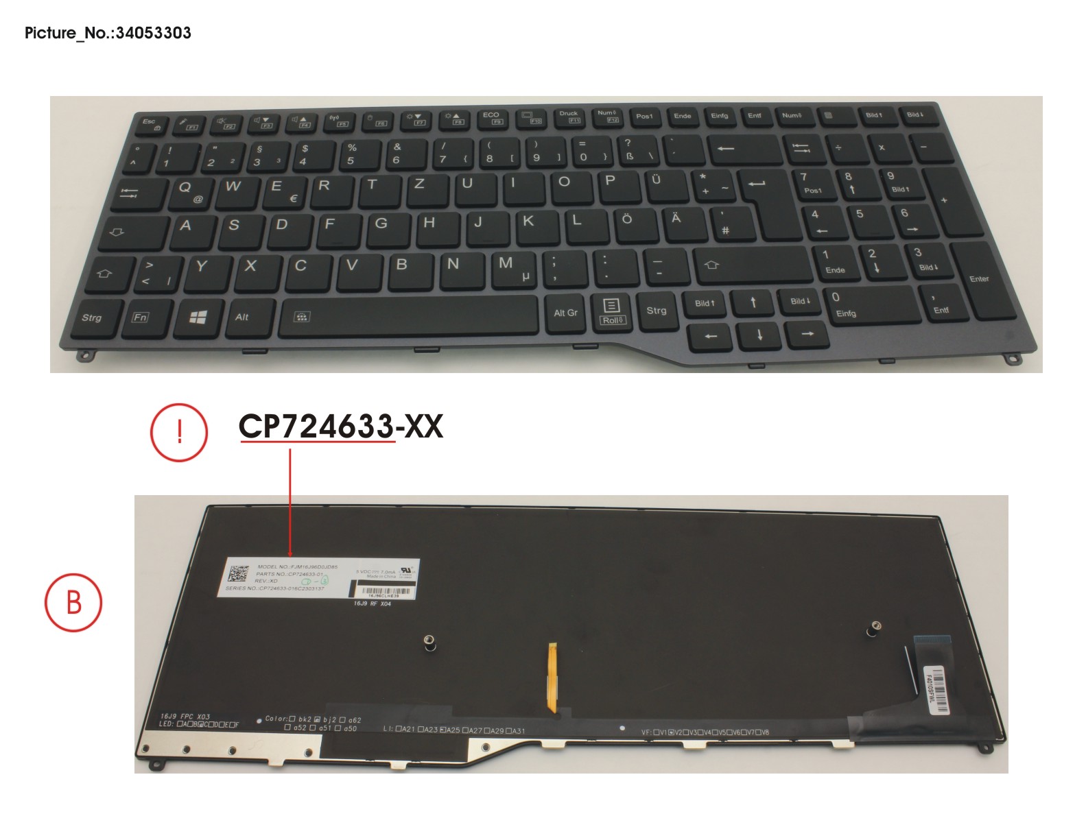 FUJITSU KEYBOARD 10KEY BLACK W/ BL GERMAN FUJITSU KEYBOARD 10KEY BLACK W/ BL GERMAN