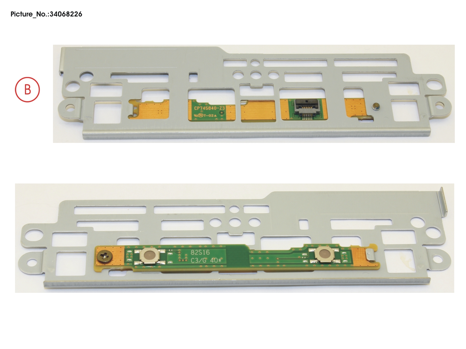 SUB BOARD, TP BUTTONS ASSY KB DOCKING