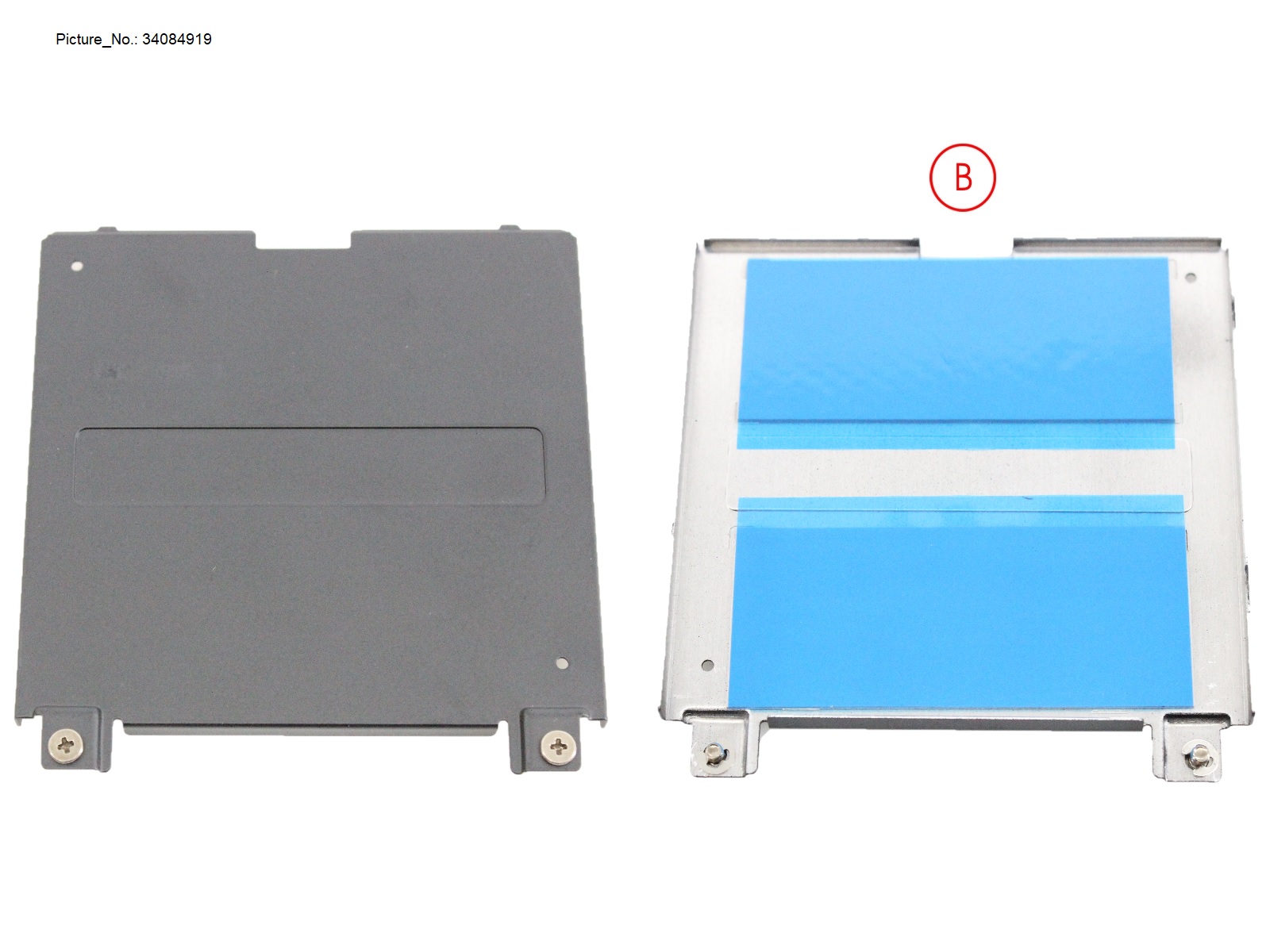 COVER, DIMM W/ THERMAL RUBBERS (LOWER)