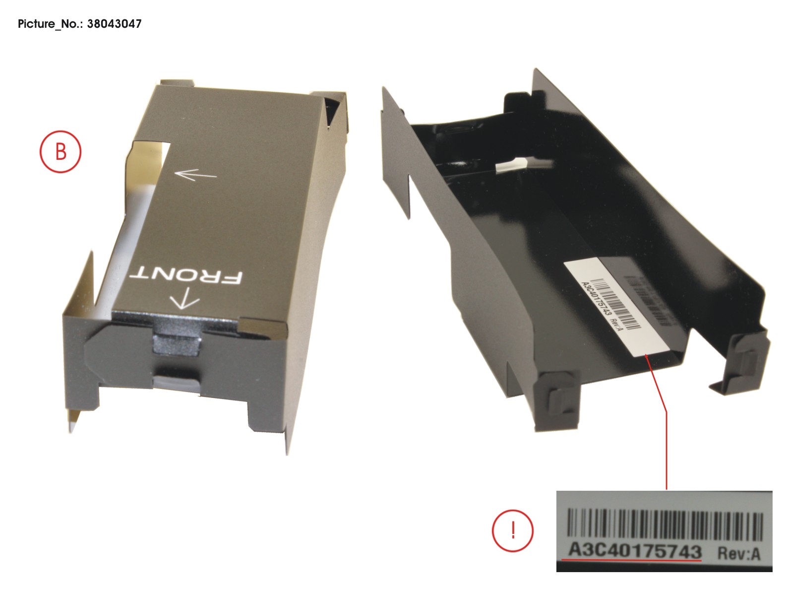 5-DIMM WIDE AIR DUCT LEFT