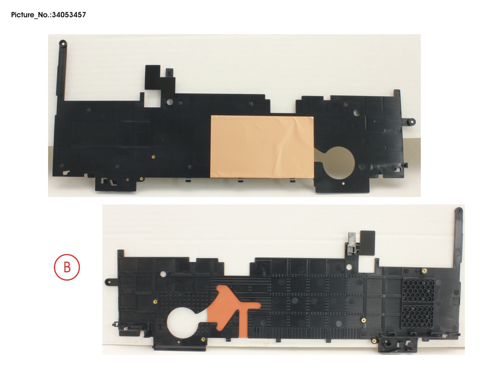 FRAME FOR KEYB. W/ SIM SHEET (FOR WWAN)