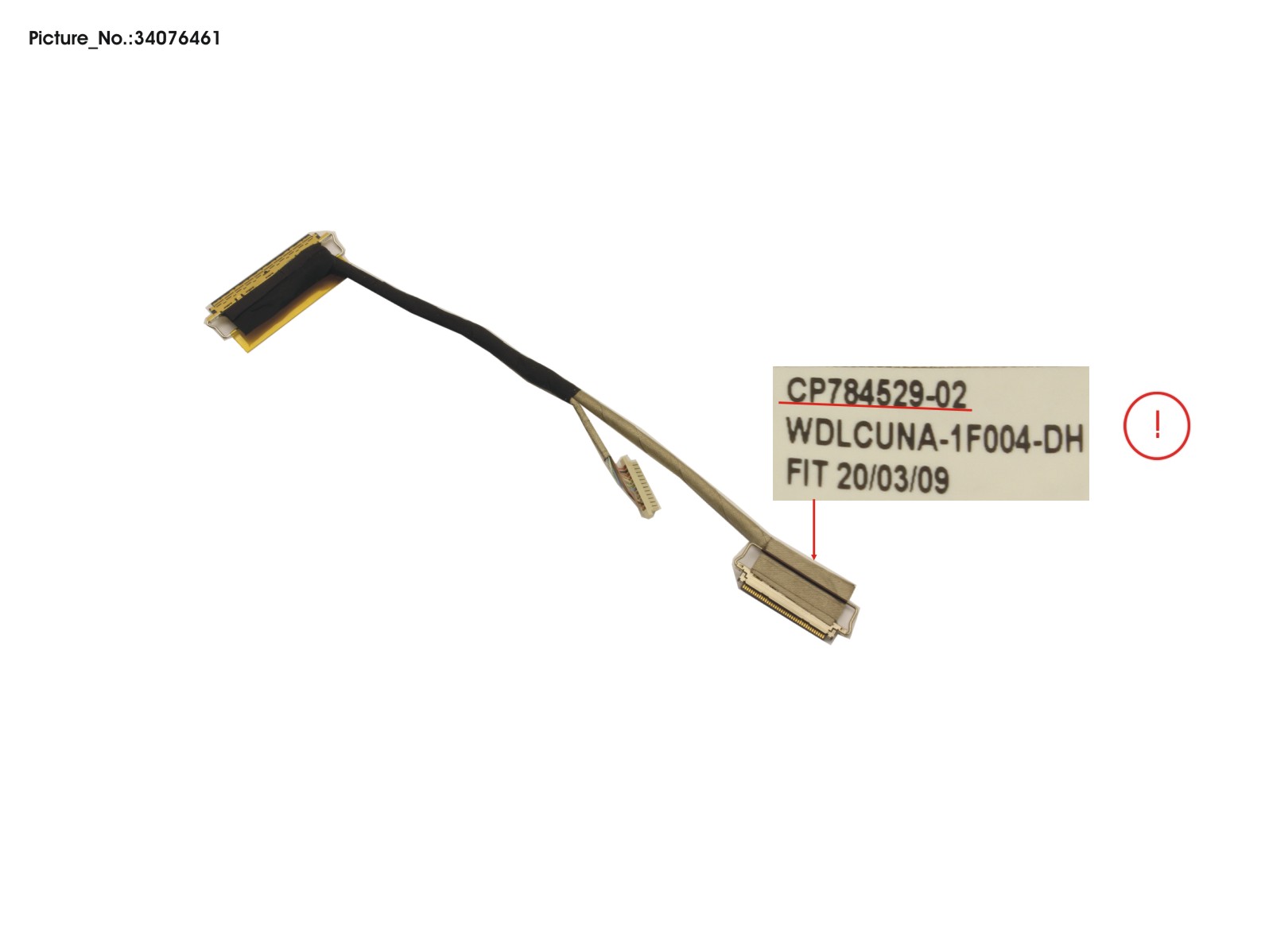 CABLE, LCD (TOUCH, HELLO CAM) CABLE, LCD (TOUCH, HELLO CAM)