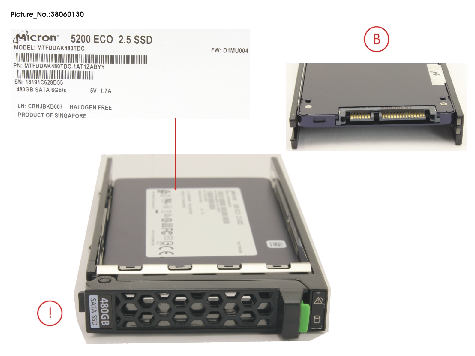 SSD SATA 6G 480GB READ-INT. 2.5 H-P EP